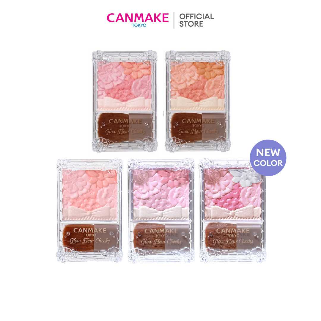 Canmake Glow Fleur Cheeks  บลัชออนเนื้อฝุ่น