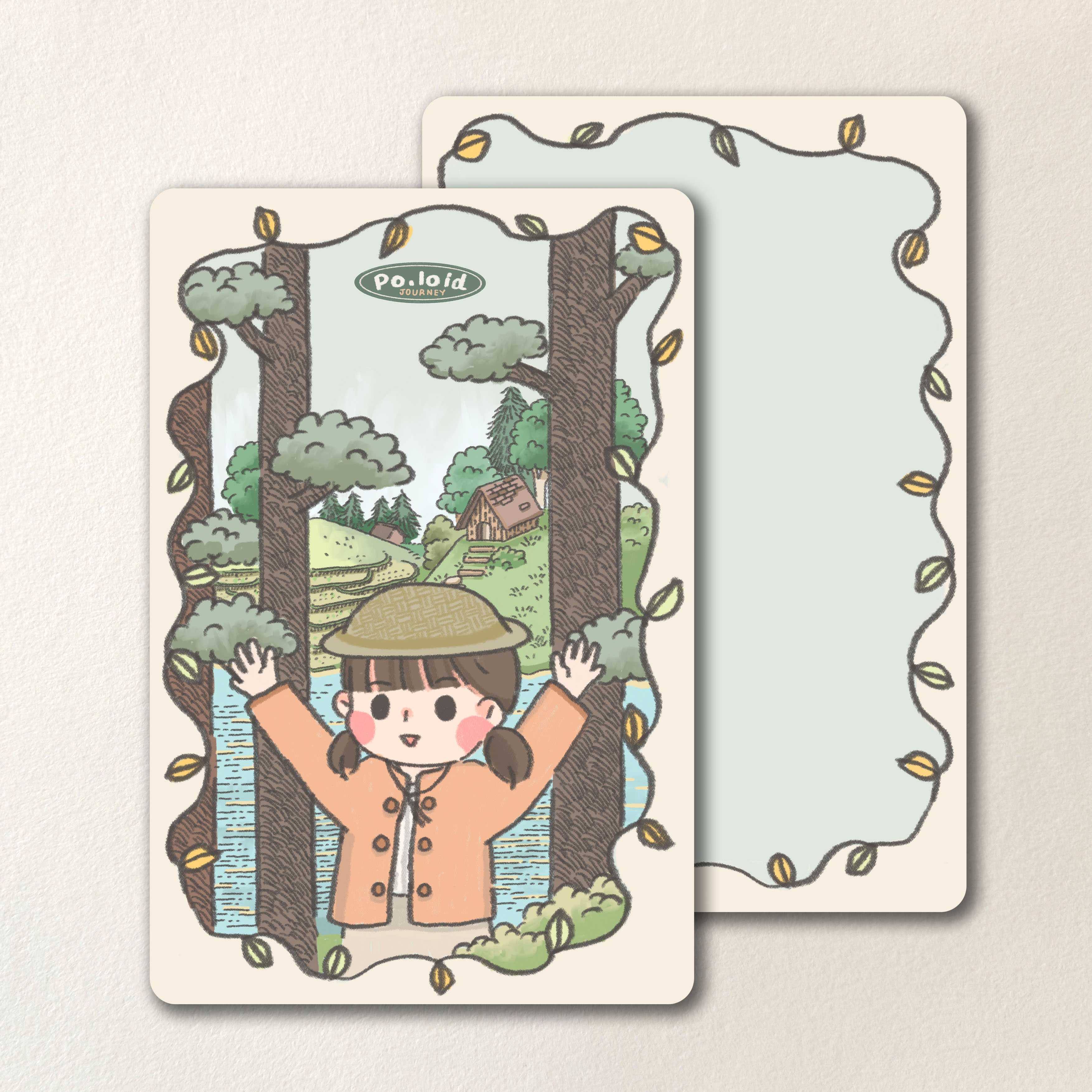 Hiking! postcard