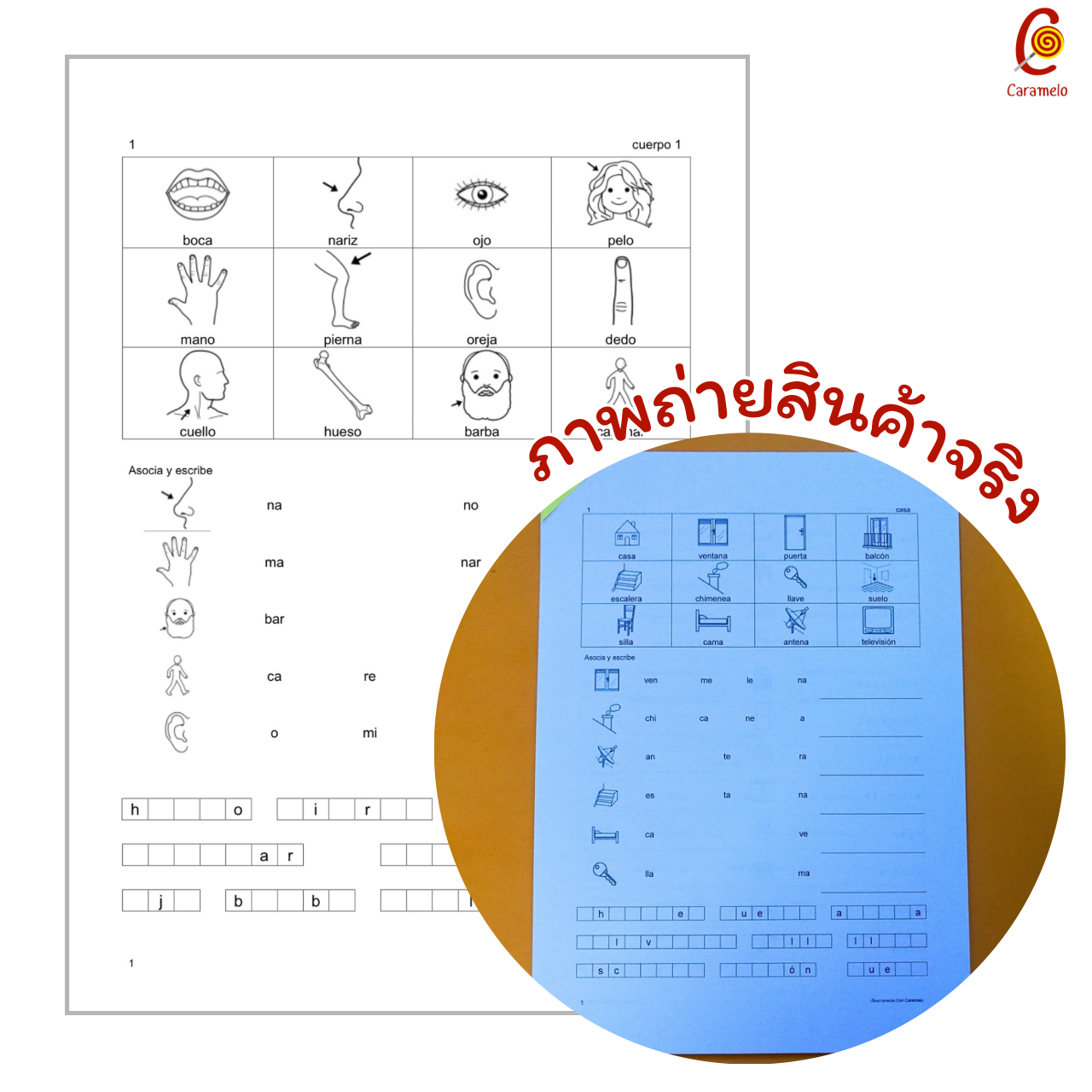 ใบงานวิชาภาษาสเปน คำศัพท์พื้นฐาน Vocabulario basico เย็มมุม ไม่เข้าเล่ม