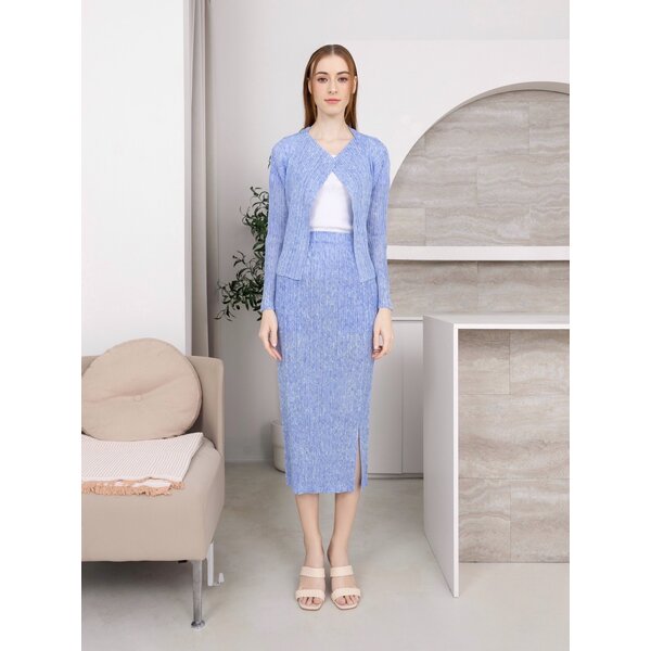 2MUAY รุ่น GJO9167 /GJO9177 ชุดใส่สบาย เซ็ทพลีทงานคุณภาพ 4สี OPEN FRONT PRINTED CARDIGAN WITH SKI...