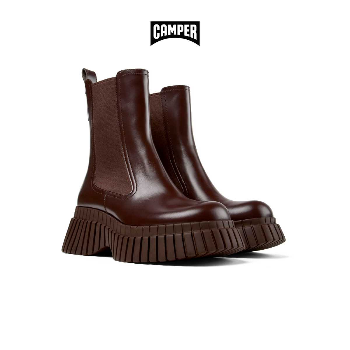CAMPER รองเท้าบูท ผู้หญิง รุ่น BCN สีน้ำตาล ( BOT -  K400726-003 )