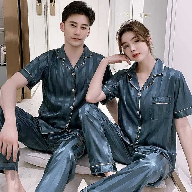 ชุดนอน แขนสั้น..ขายาว ชาย&หญิง ซาติน เกรด A