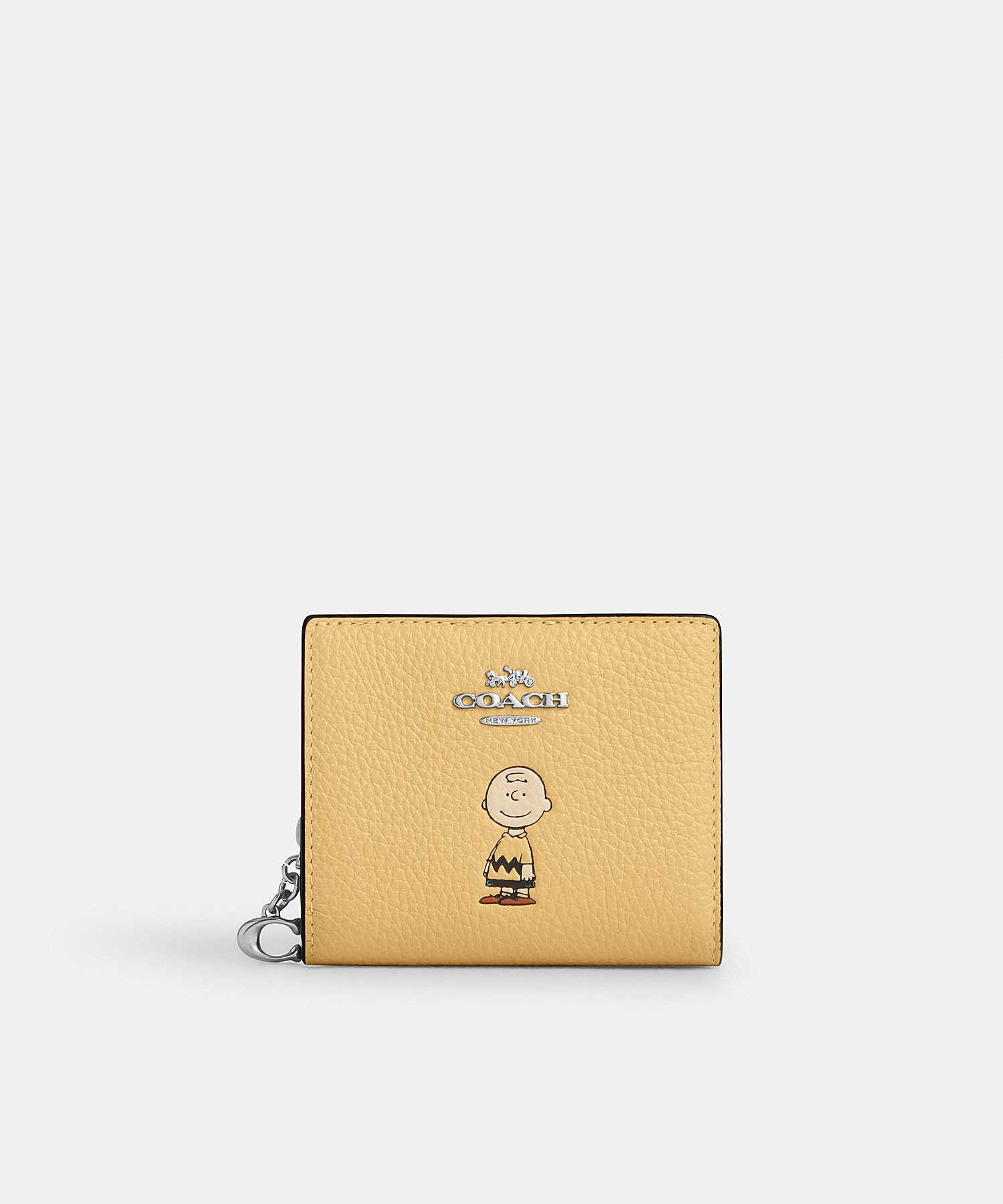 COACH X PEANUTS SNAP WALLET WITH CHARLIE BROWN CBN90 SVMMK