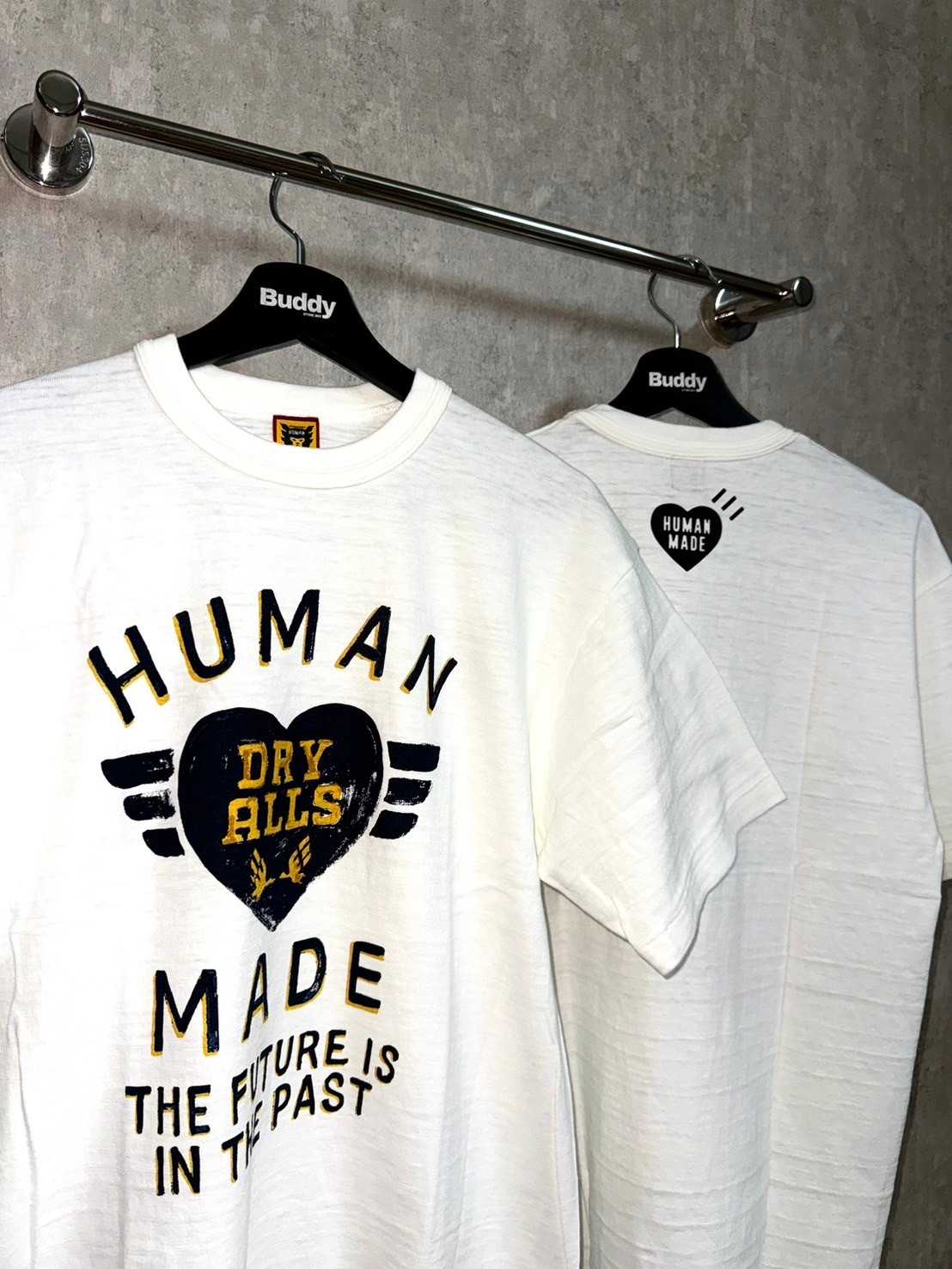 Human Made DRY ALLS Heart T-shirt (White)