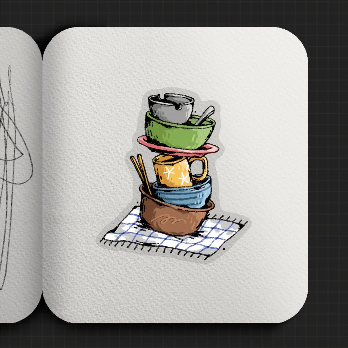 ‘Dining’ Sticker