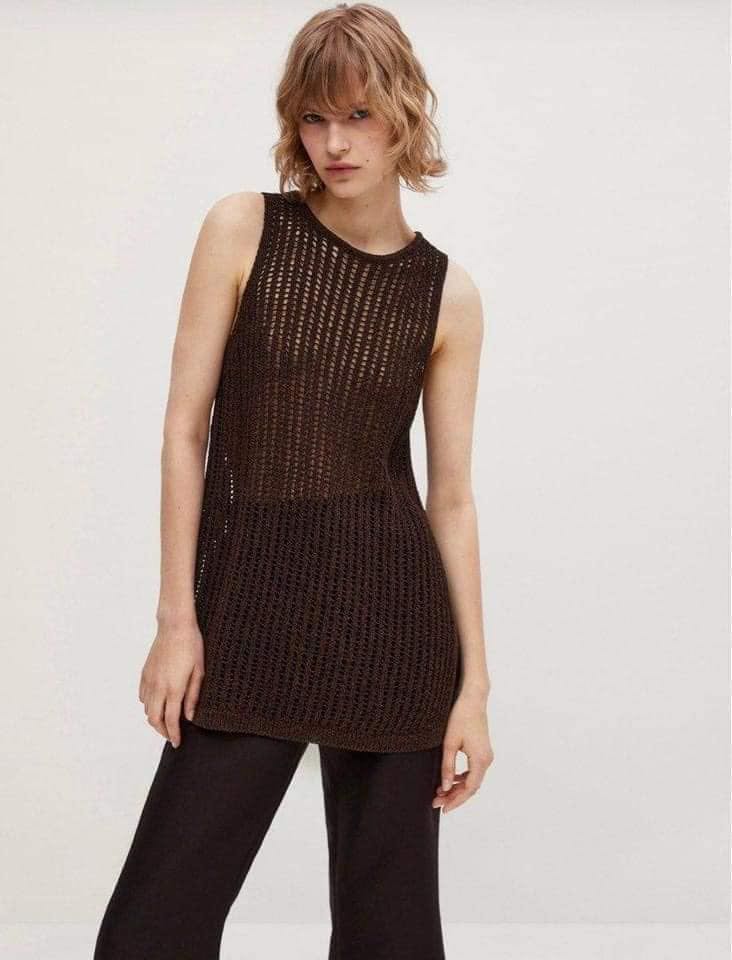 M a ss i mo D ut ti Open Knit Top