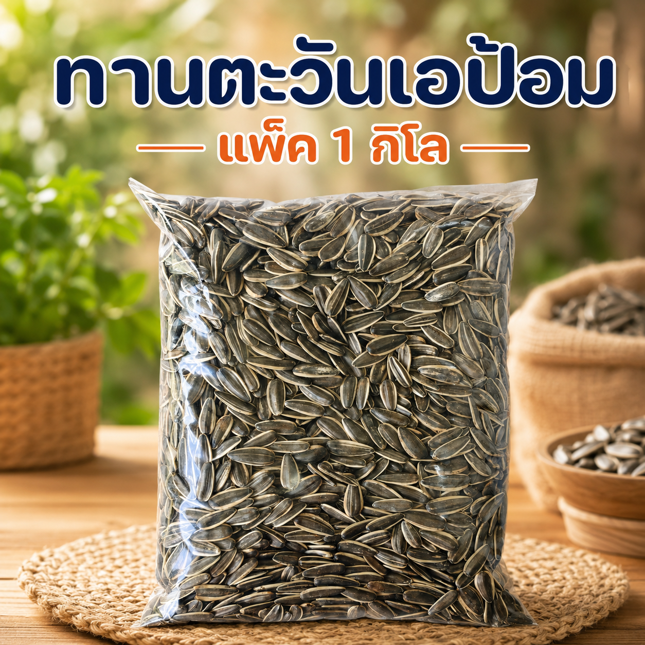 ทานตะวันเอป้อม แพ็ค 1 กก.