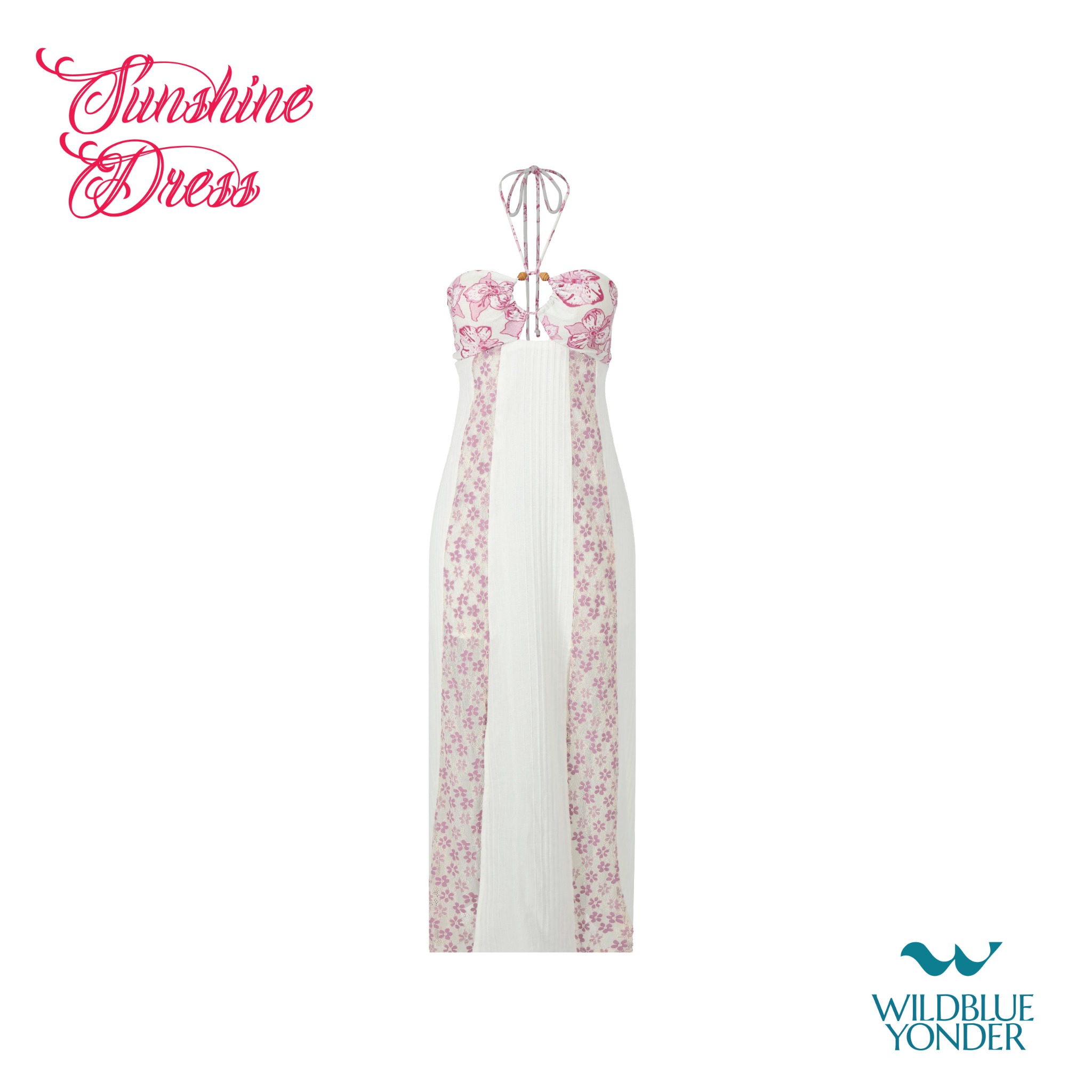 Wildblueyonder -SUNSHINE  DRESSชุดเดรสเกาะอกยาวทรง Maxi