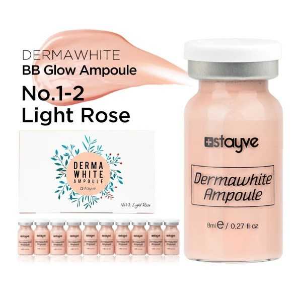 Stayve BB GLOW พร้อมส่งทันที!! ของแท้💯%🇰🇷 Dermawhite Ampoule No.1-2 Light Rose (8ml)