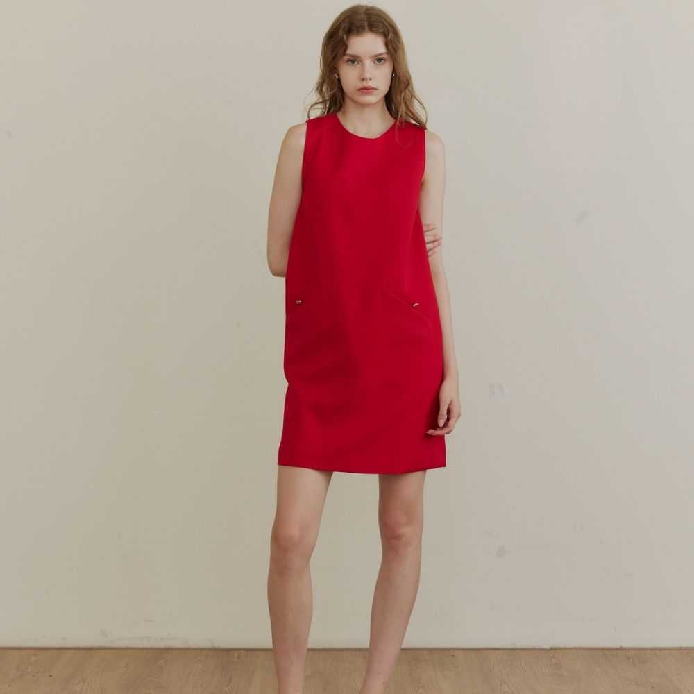 MAVE LIMITED COLOR เดรสรุ่น Butter dress สี RED