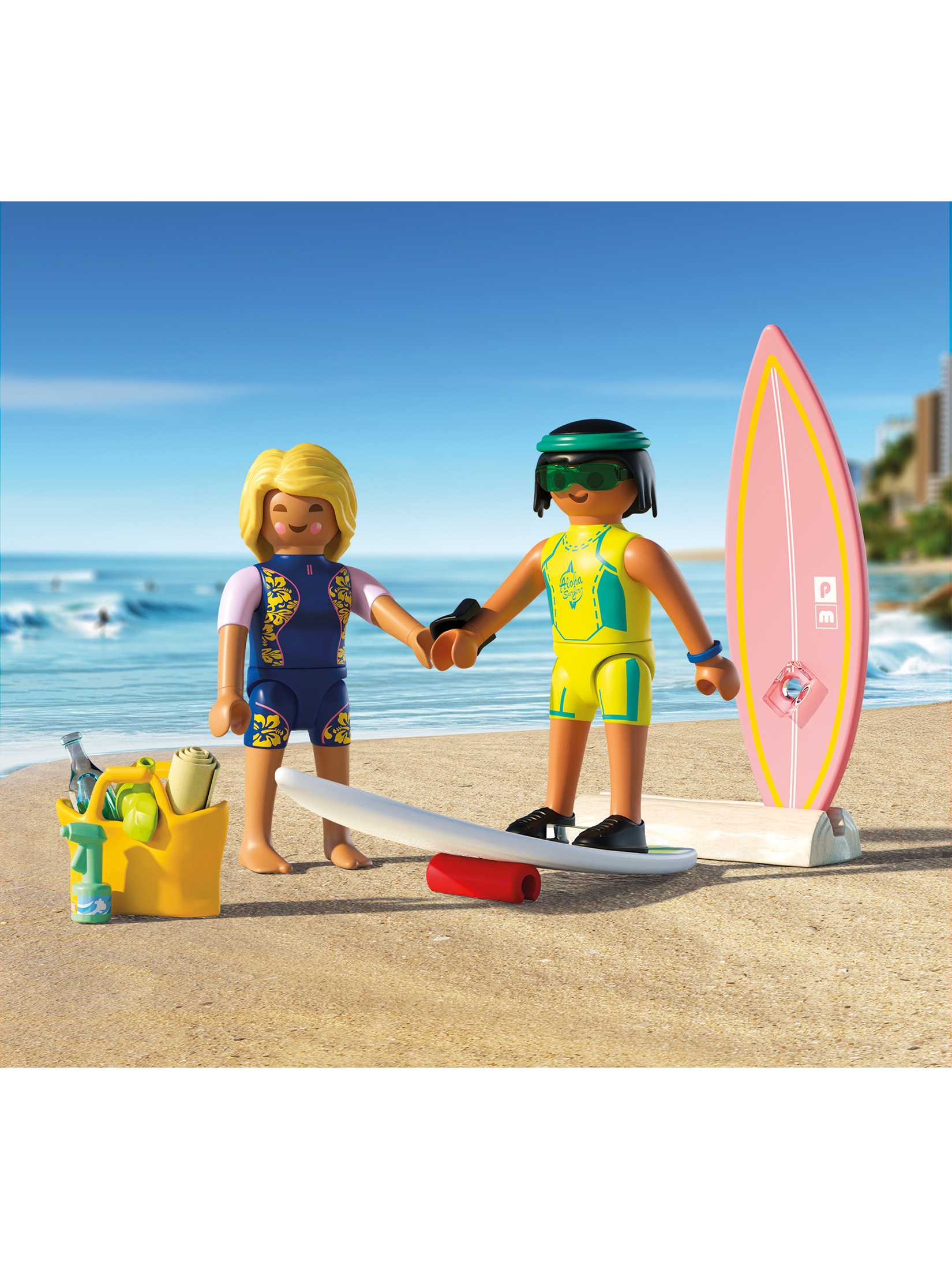 Playmobil 71907 วันหยุดที่ชายหาด โค้ชสอนโต้คลื่น