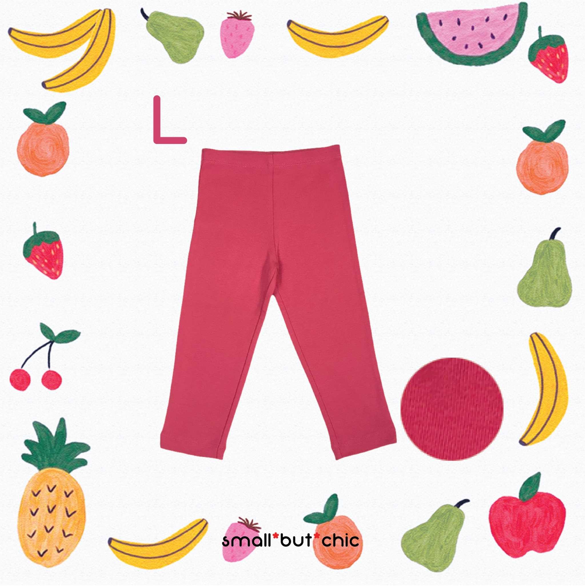 เลกกิ้งขายาวสีชมพูแดง(LG-065L)