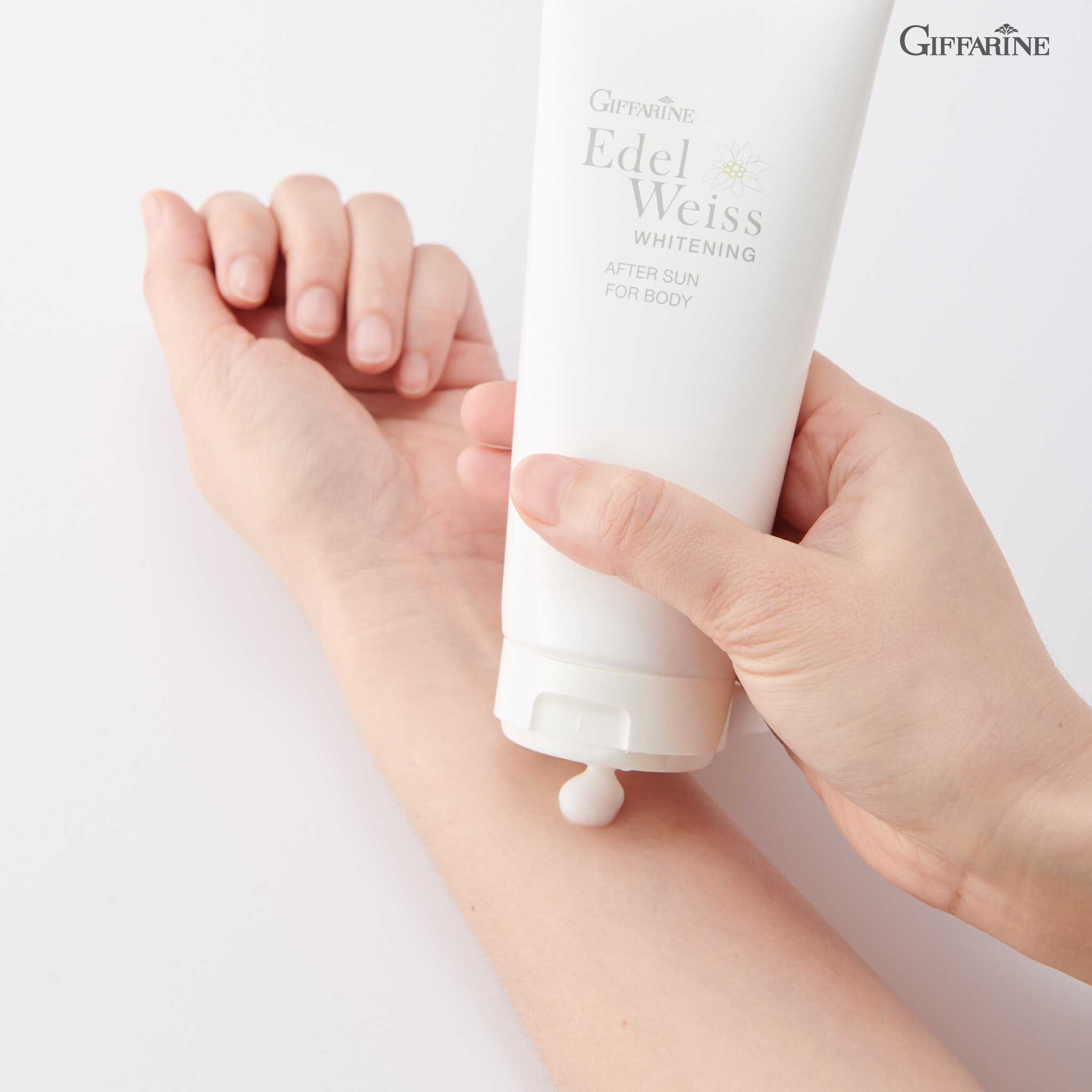 Giffarine Edelweiss Whitening after sun for body เอดดัลไวส์ ไวท์เทนนิ่ง โลชั่นบำรุงผิวกาย