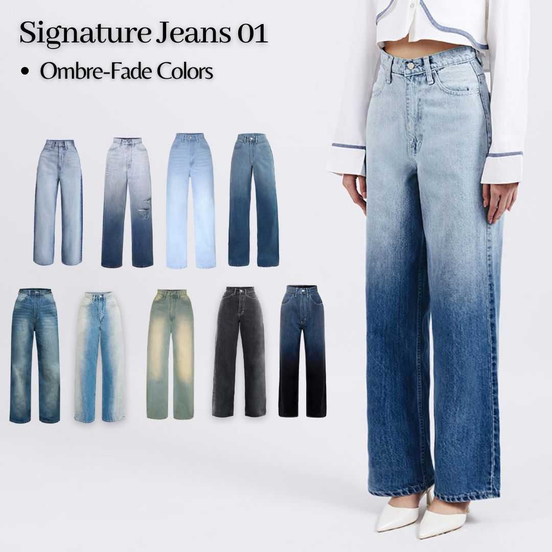 Merge Official - Signature Jeans 01 Ombre-Fade Colors (พร้อมส่ง)