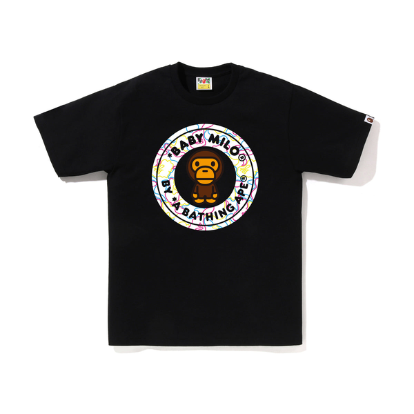 Bape Neon Camo Milo Busy Work Tee Black