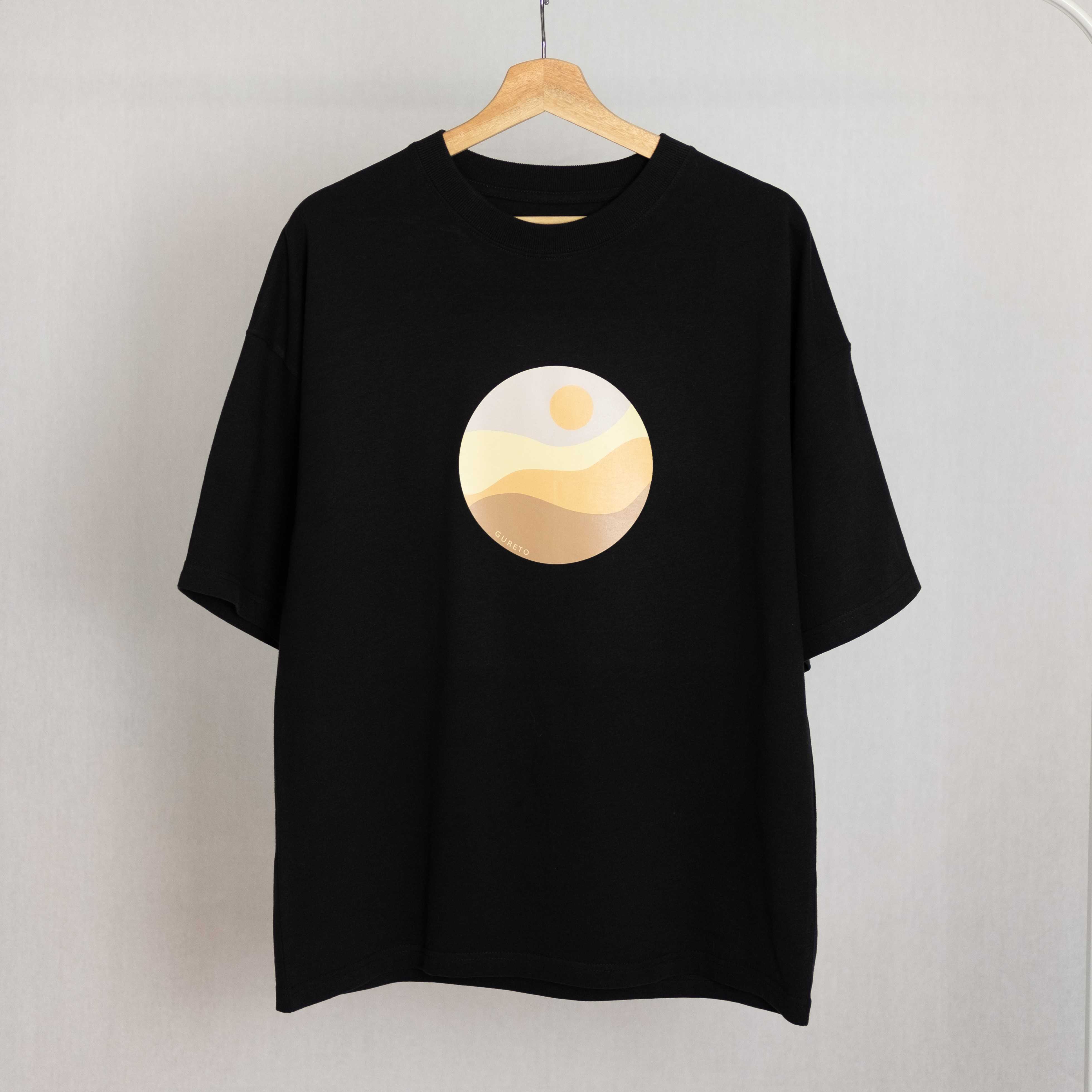 GURETO t-shirt :  Sunset (Black)