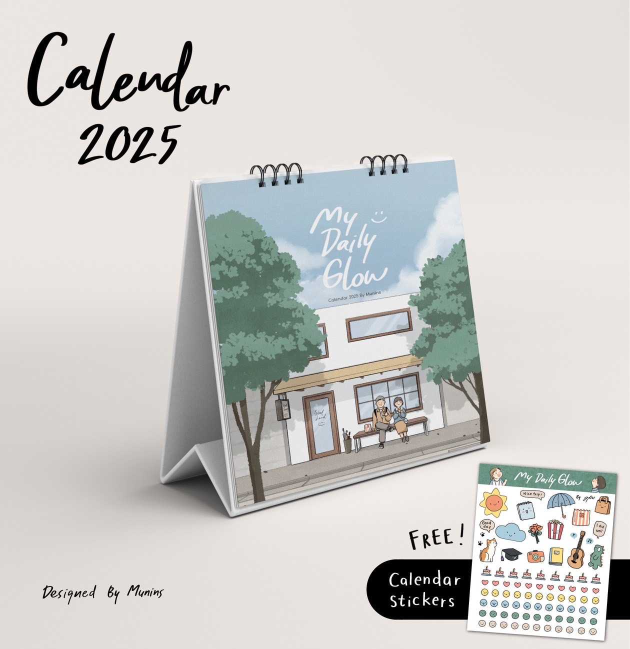 CALENDAR 2025: My Daily Glow By Munins