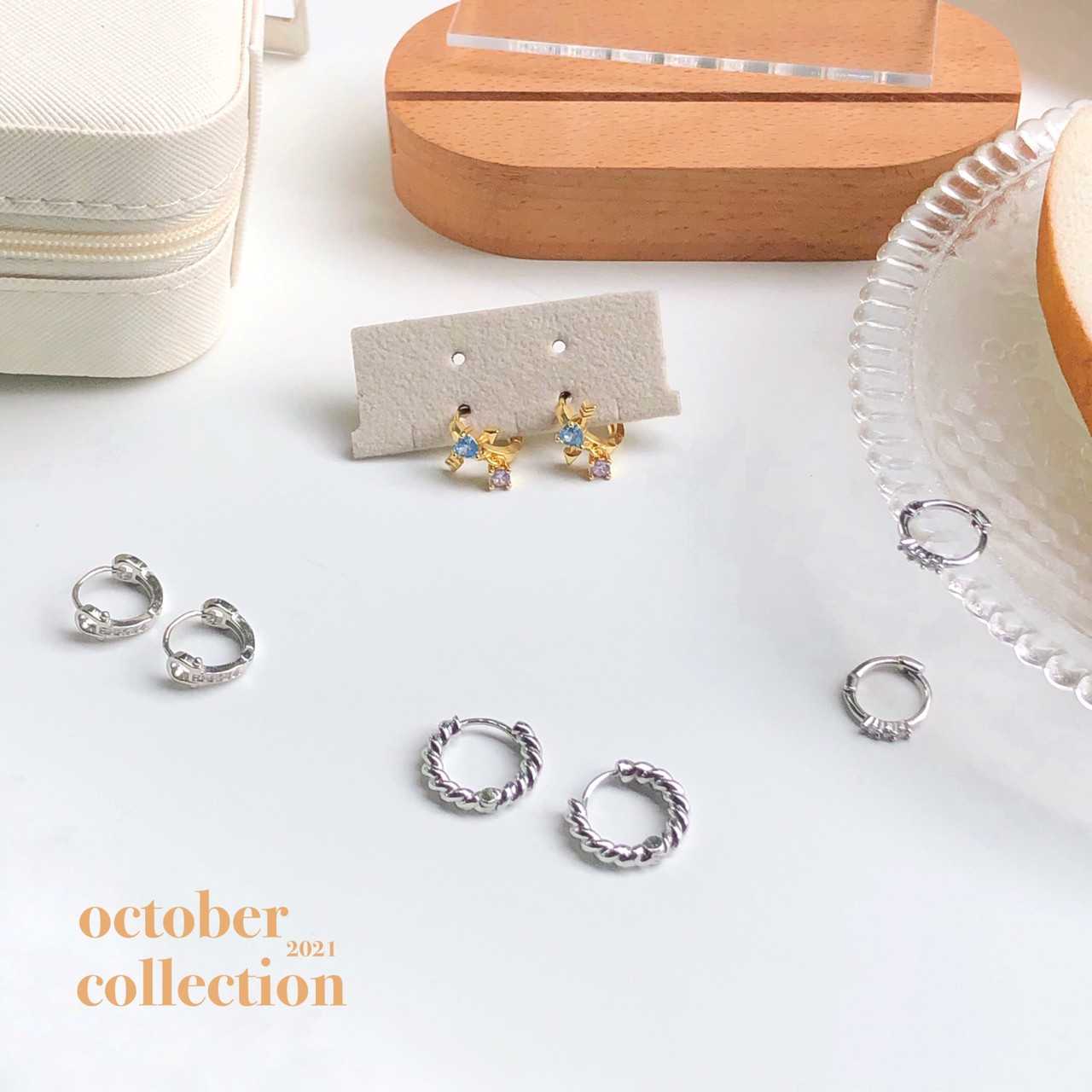 earika.earrings - ต่างหูเงินแท้ S92.5 คอลเลคชั่นต้นเดือนตุลาคม 2021 (1) เหมาะสำหรับคนแพ้ง่าย