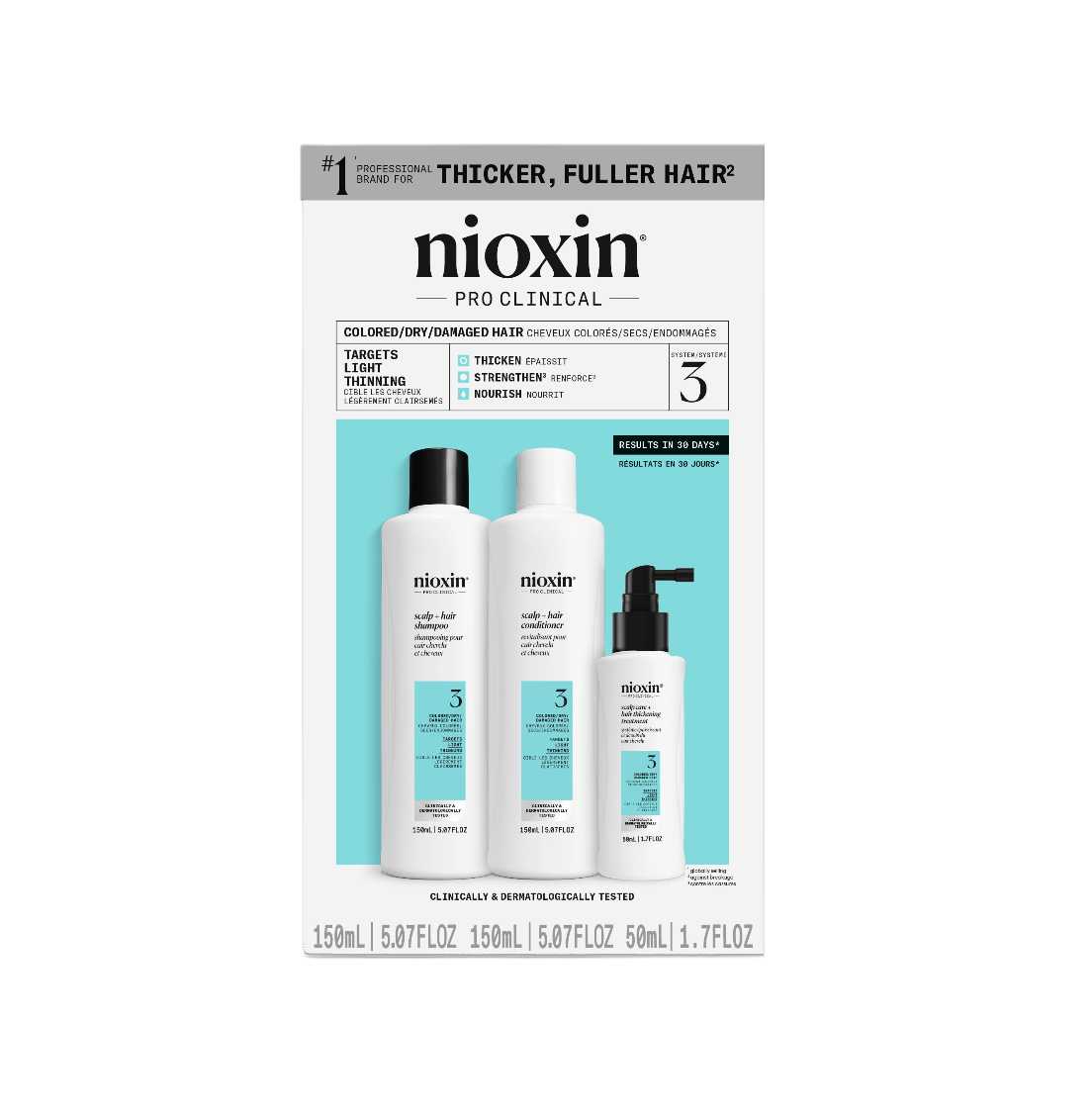 Nioxin System 3 Kit 150+150+50Ml