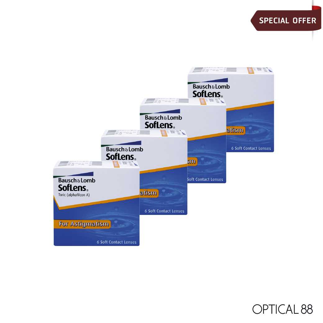 Soflens Monthly Toric (6P) X Pack 4
