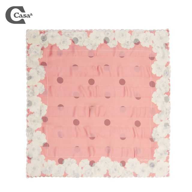 POLKADOT DOUBLE SIDED SCARF (OFF WHITE) NO.14
