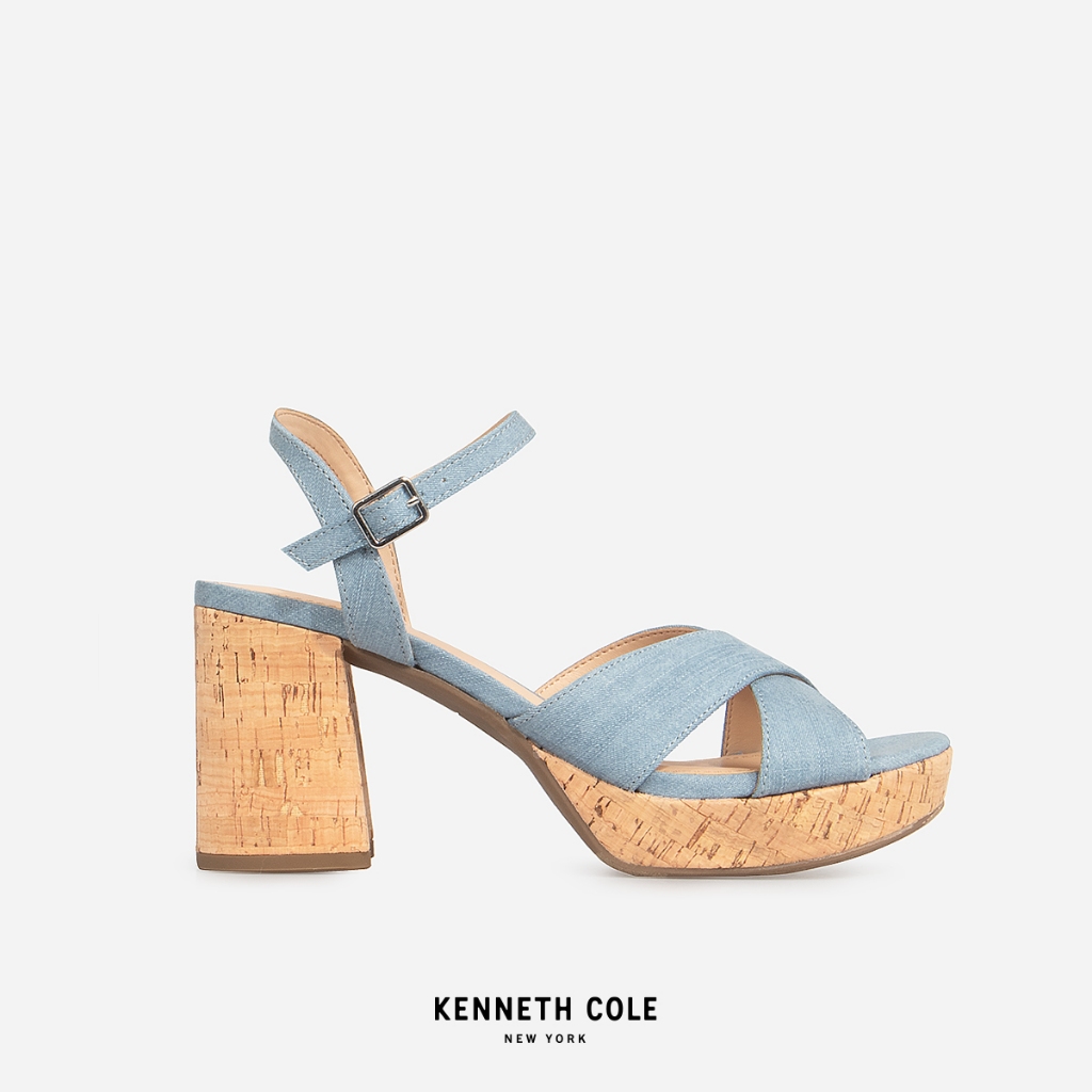 KENNETH COLE รองเท้าส้นสูงผู้หญิง รุ่น REEVA PLATFORM BLUE สีฟ้า ( HEL - RL22REE19-420 )