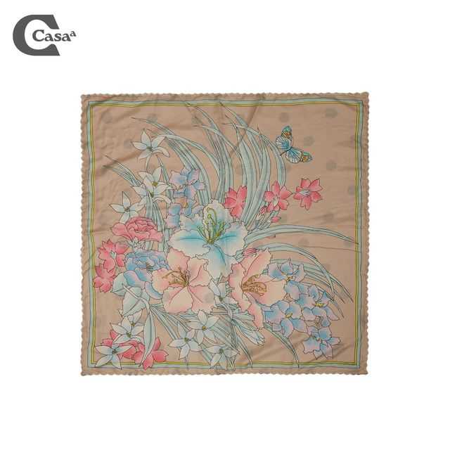 POLKADOT DOUBLE SIDED SCARF (OFF WHITE) NO.12