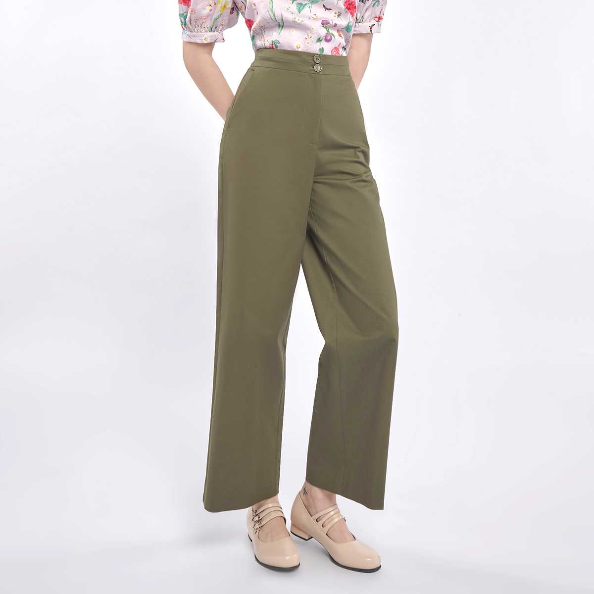 กางเกงทรงขากว้าง | Wide Leg Trousers | 04840
