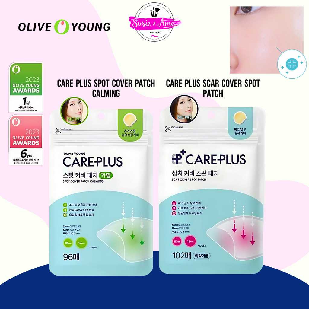 OLIVE YOUNG CARE PLUS SCAR COVER SPOT PATCH แผ่นแปะสิว