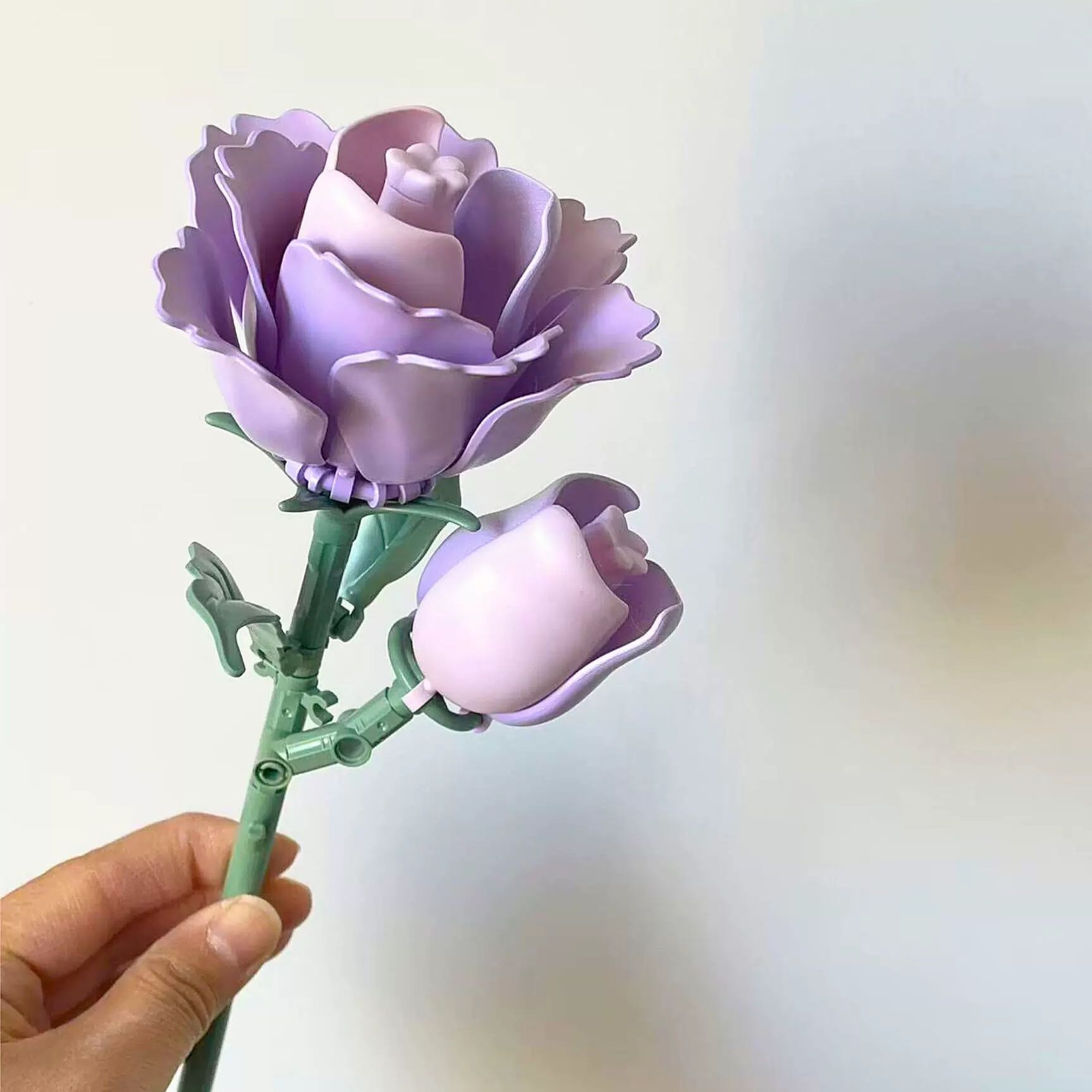 #พร้อมส่ง เลโก้ดอกยูสโทมา สีม่วงพาสเทล