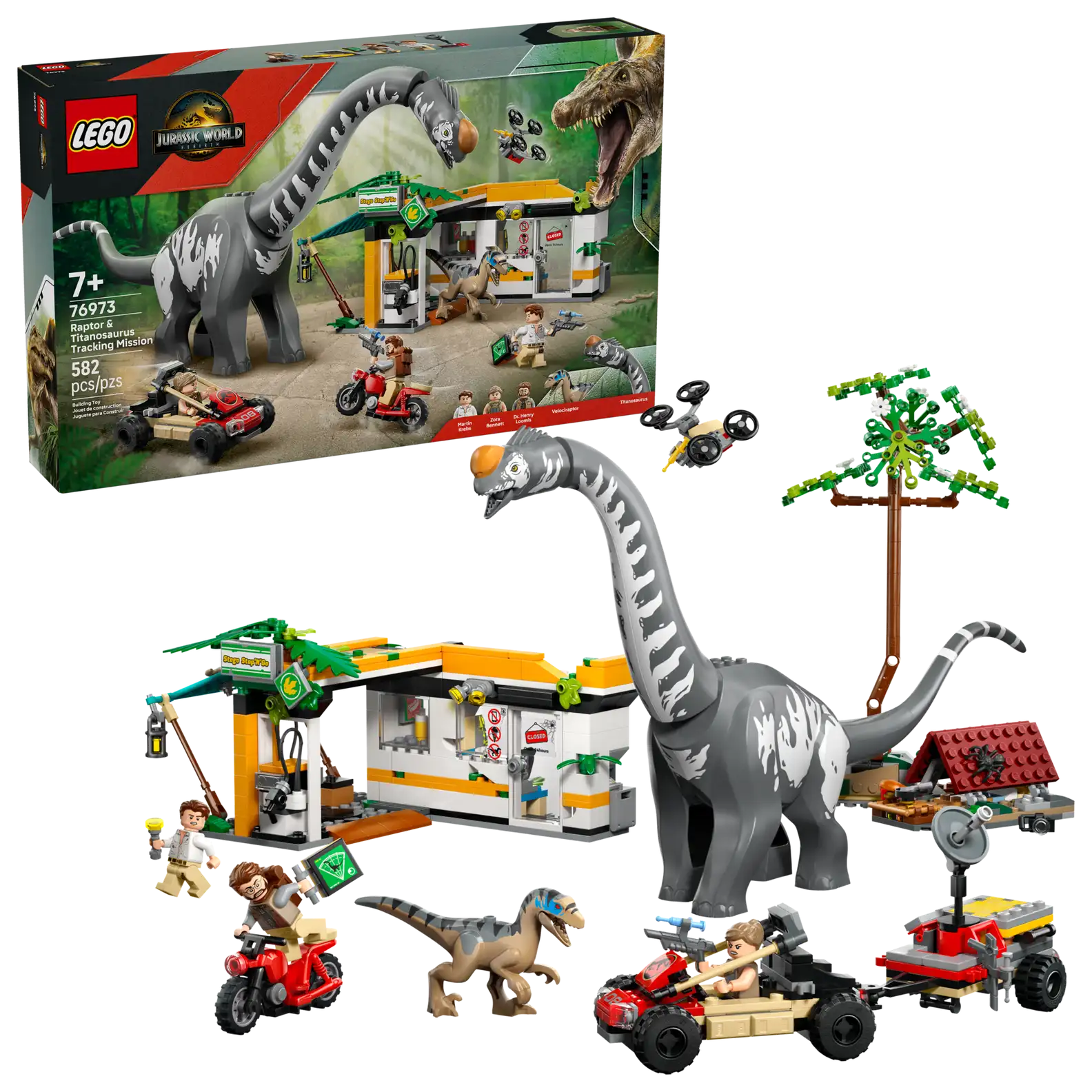 LEGO 76973 Raptor & Titanosaurus Tracki..(สินค้าซื้อแล้วไม่รับเปลี่ยนคืน)