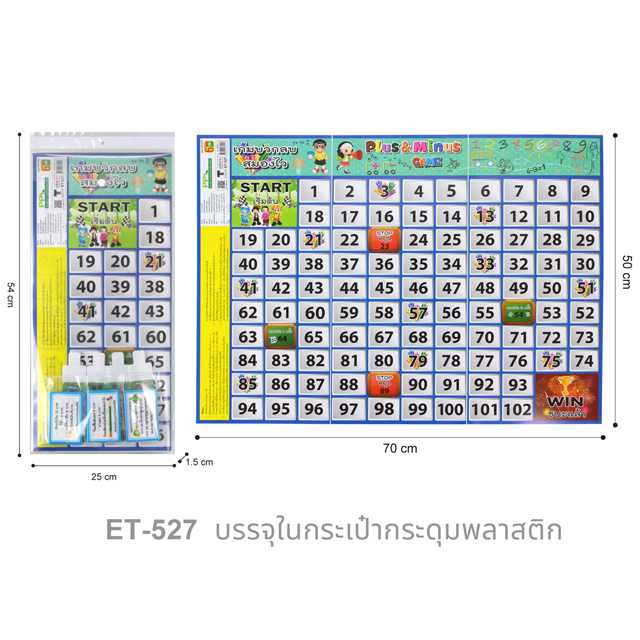 เกมเก่งคณิต ฝึกสมองประลองบวกลบ ET-527