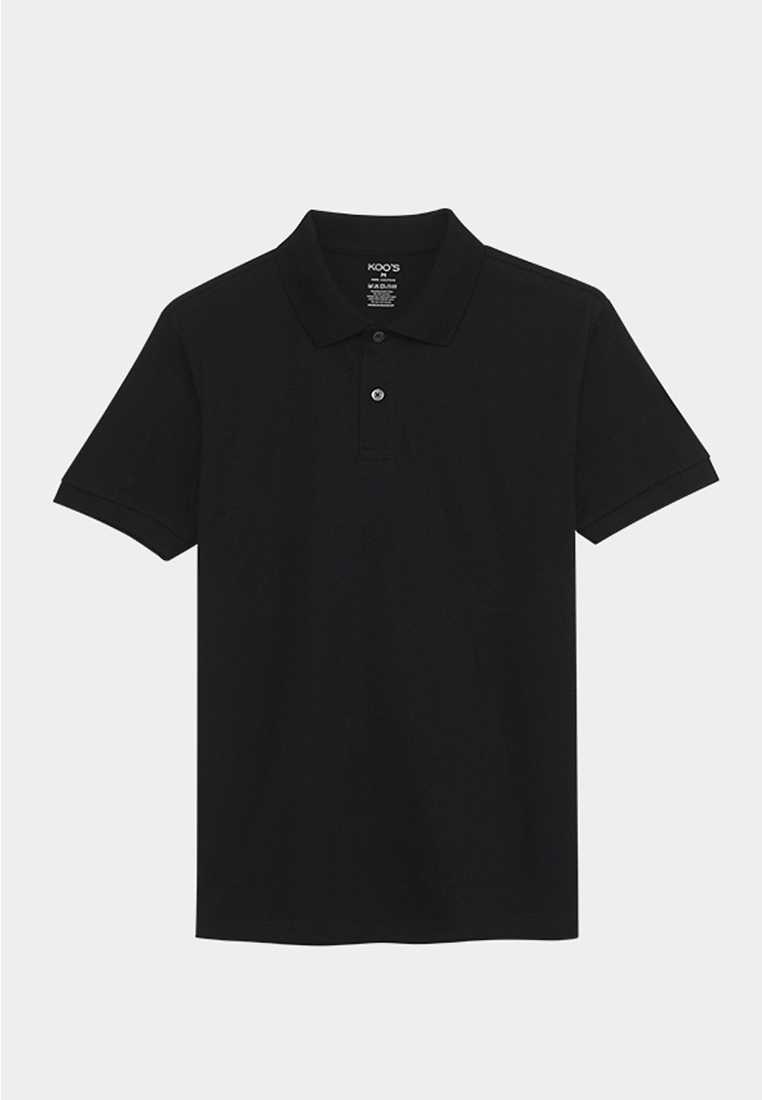 เสื้อโปโลตัดสีคอปก Jersey Polo - Black/Black