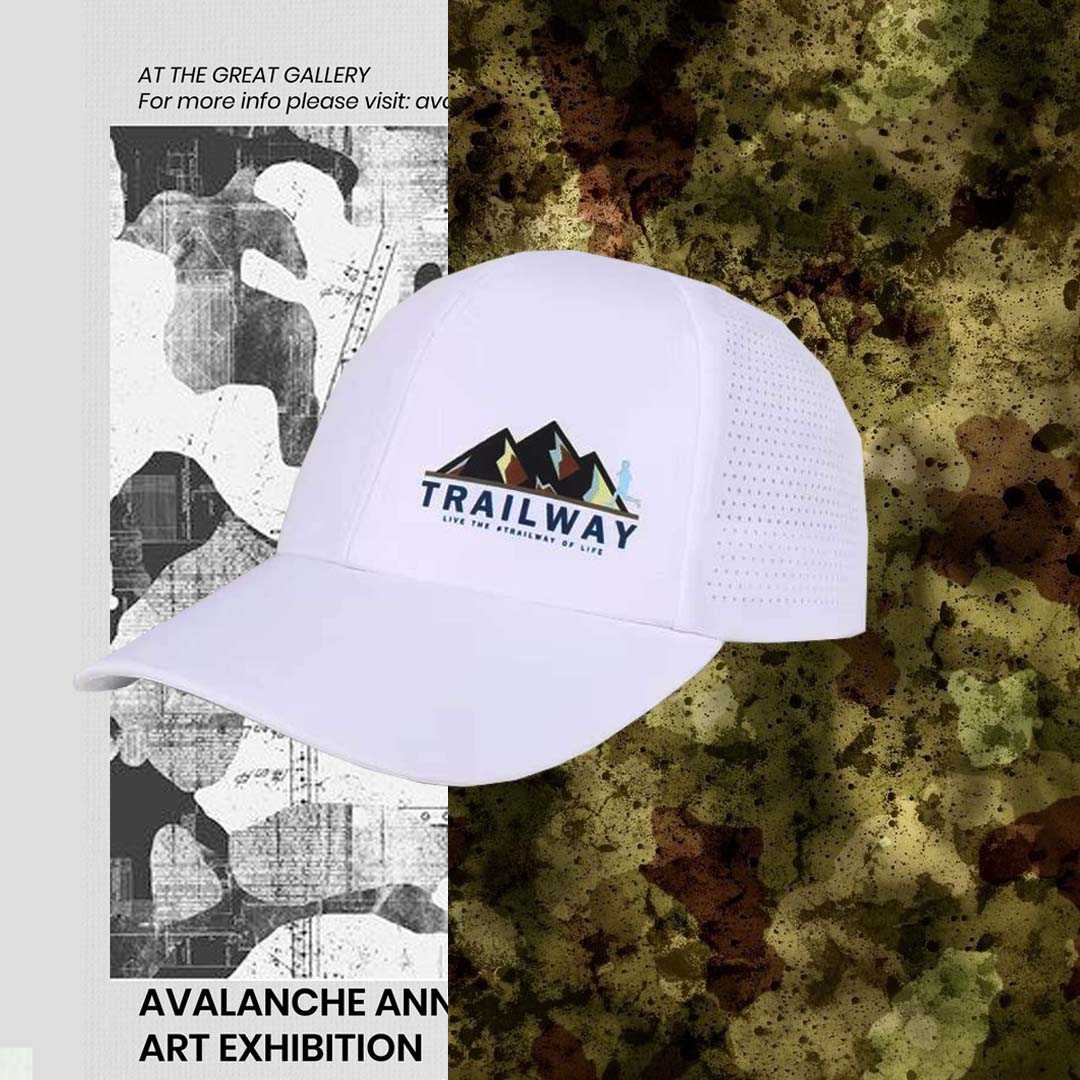 Trailway Whitie 6 Panel running hat