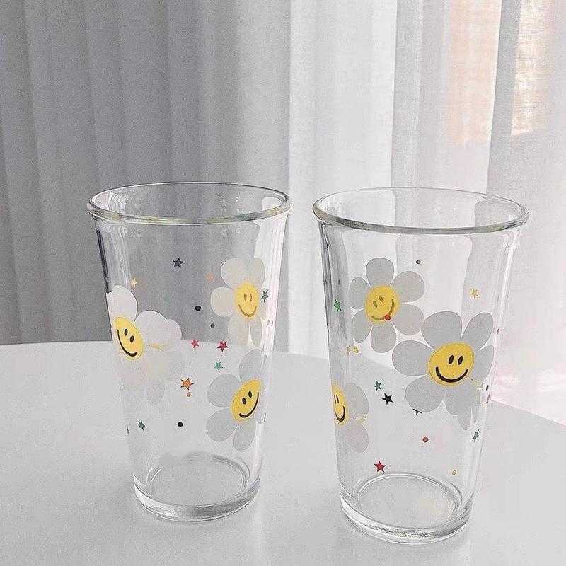 🎀 พร้อมส่ง 🎀 แก้วใสดอกไม้ 🌼🤍😊
