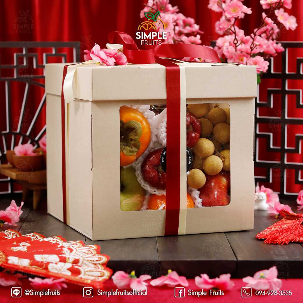 ผลไม้มงคลเป็นลูก 9 อย่าง Box Set 9 Lucky Fruits