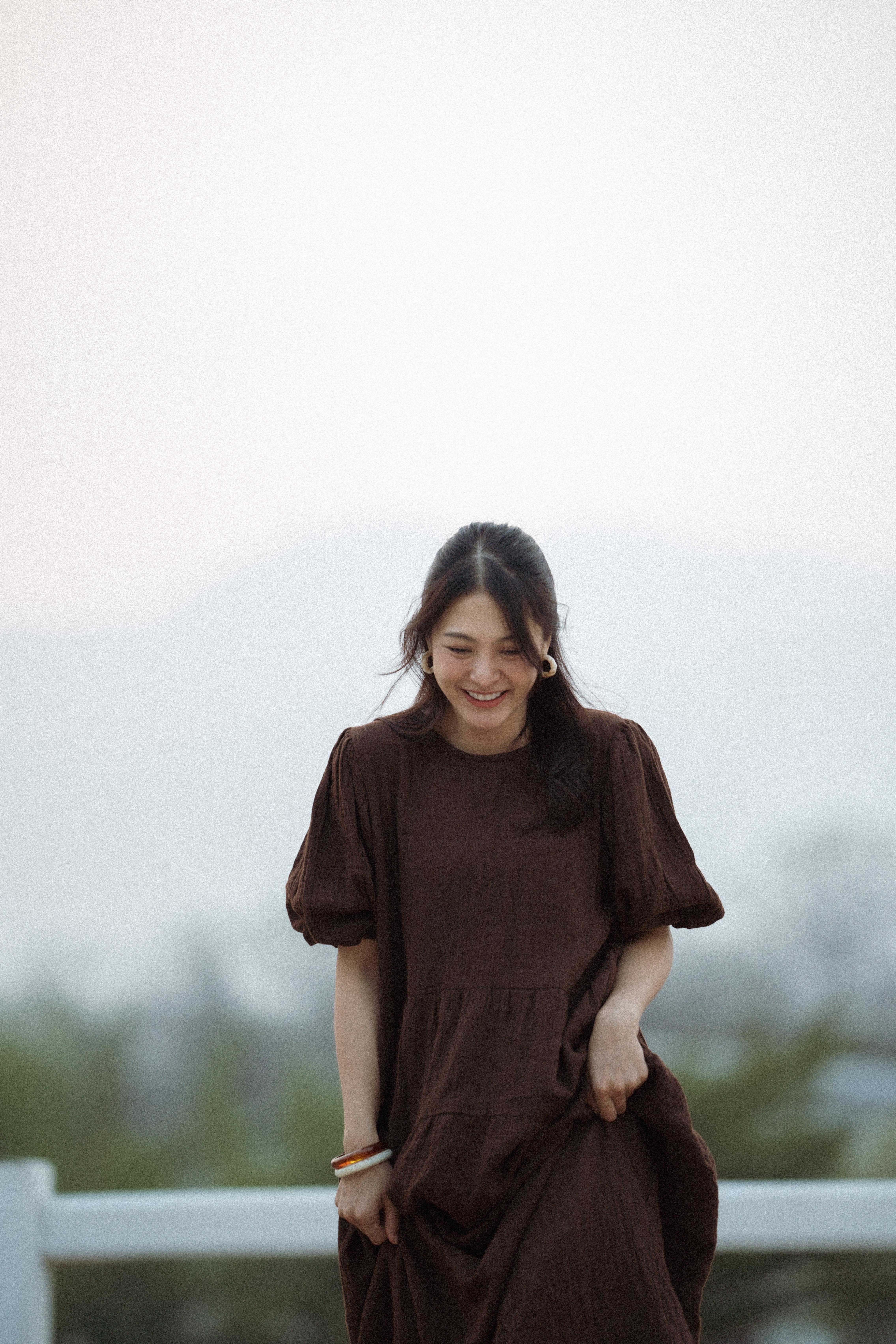 Mintra มินตรา เดรสคอกลมแขนตุ๊กตา