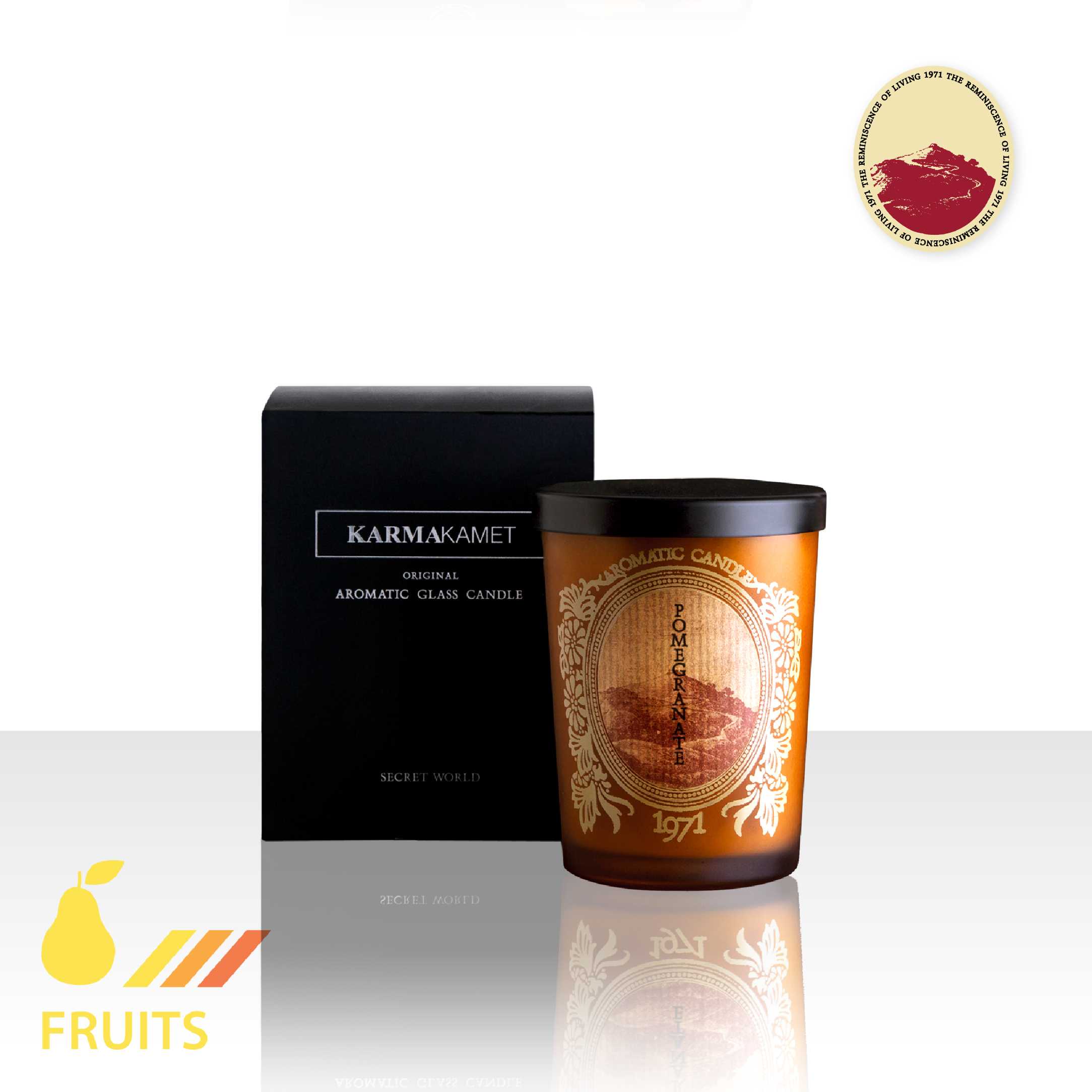 Original Aromatic Glass Candle / Fruits