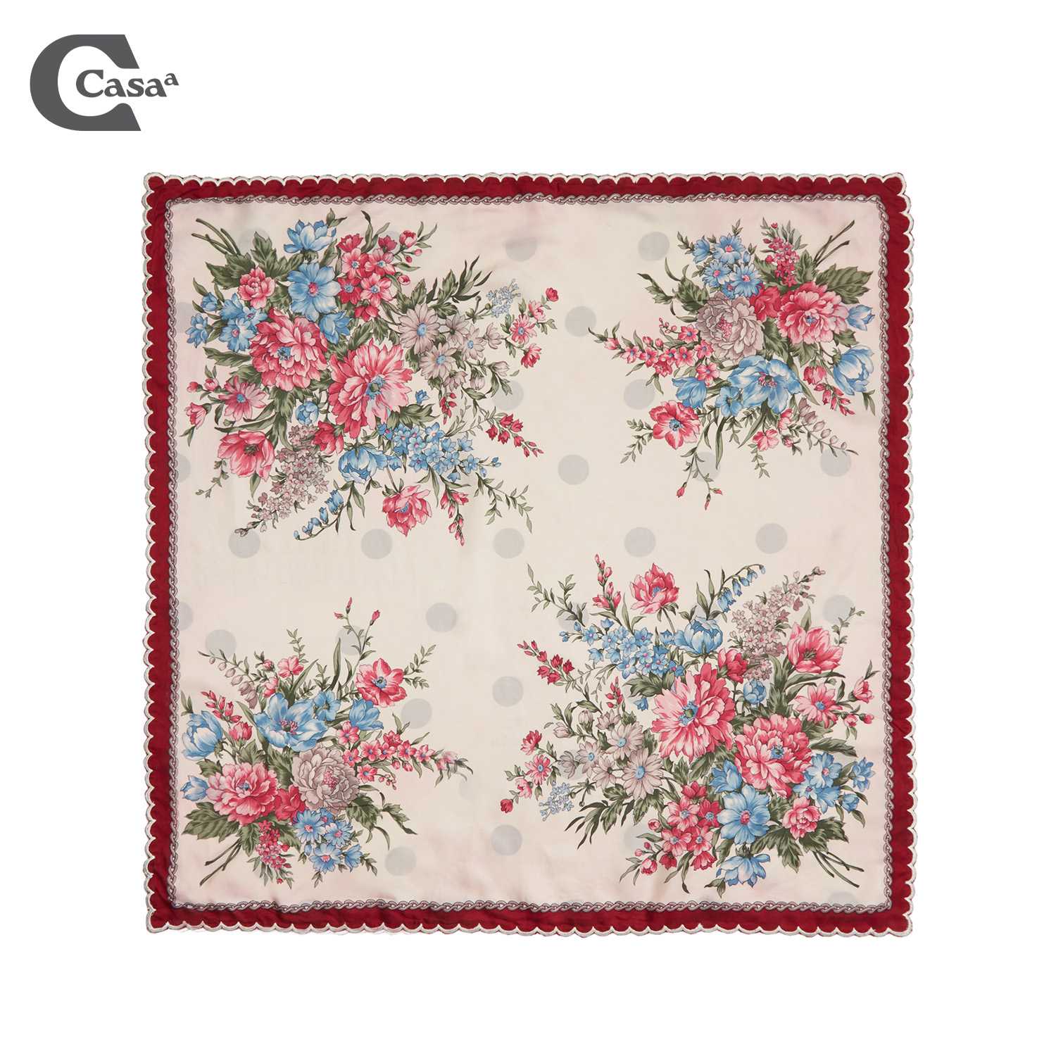 POLKADOT DOUBLE SIDED SCARF (OFF WHITE) NO.4