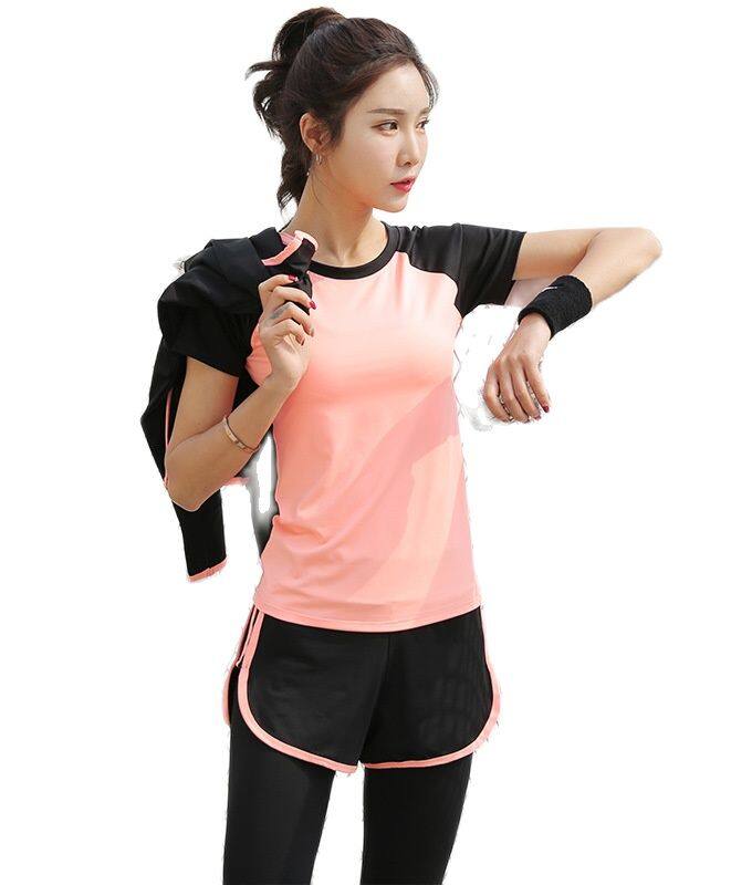 SHASHA ชุดออกกำลังกาย เซต2 ชิ้น เสื้อเเละกางเกง รุ่น 0335