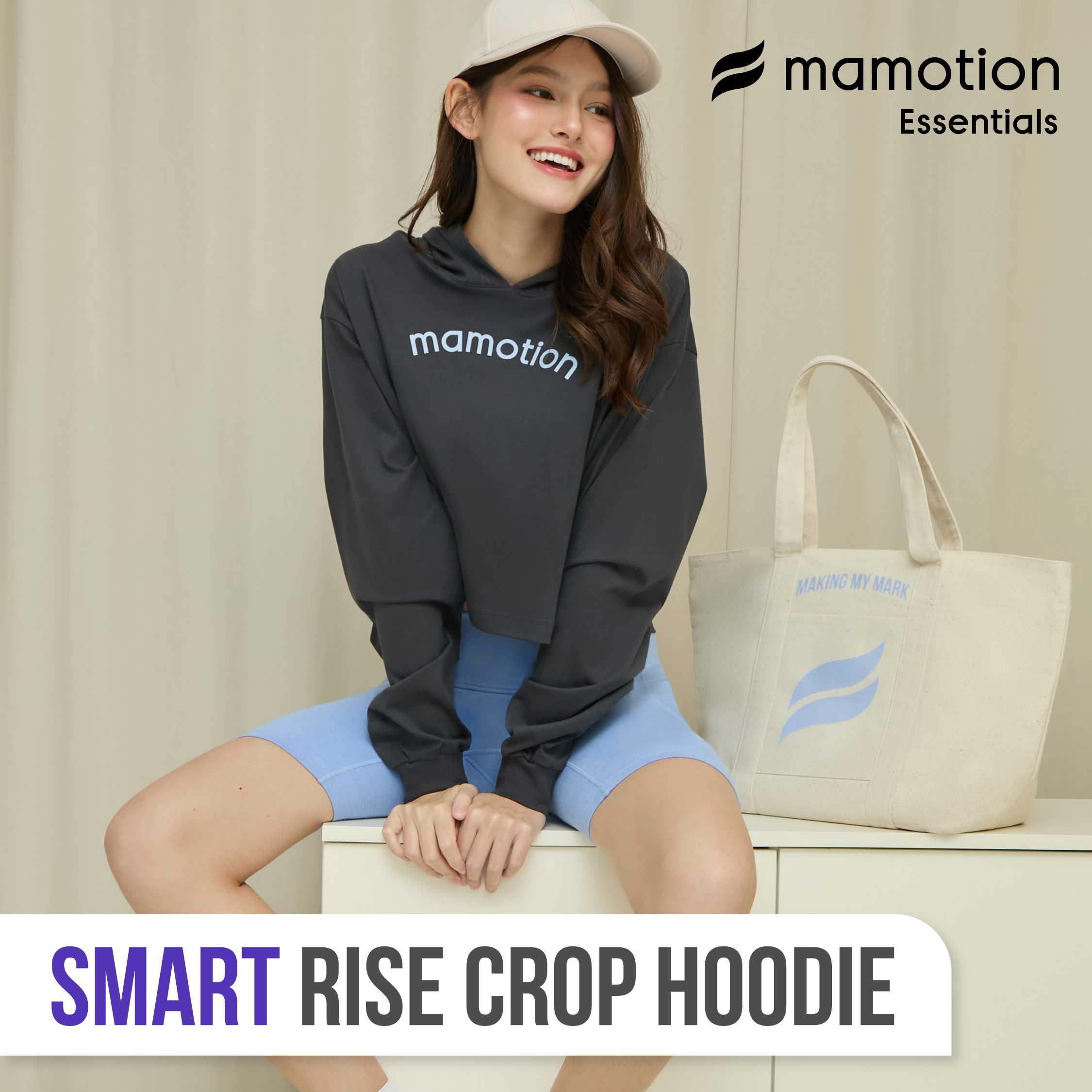 Mamotion SMART Rise Crop Hoodie - Mamotion® Essentials Collection