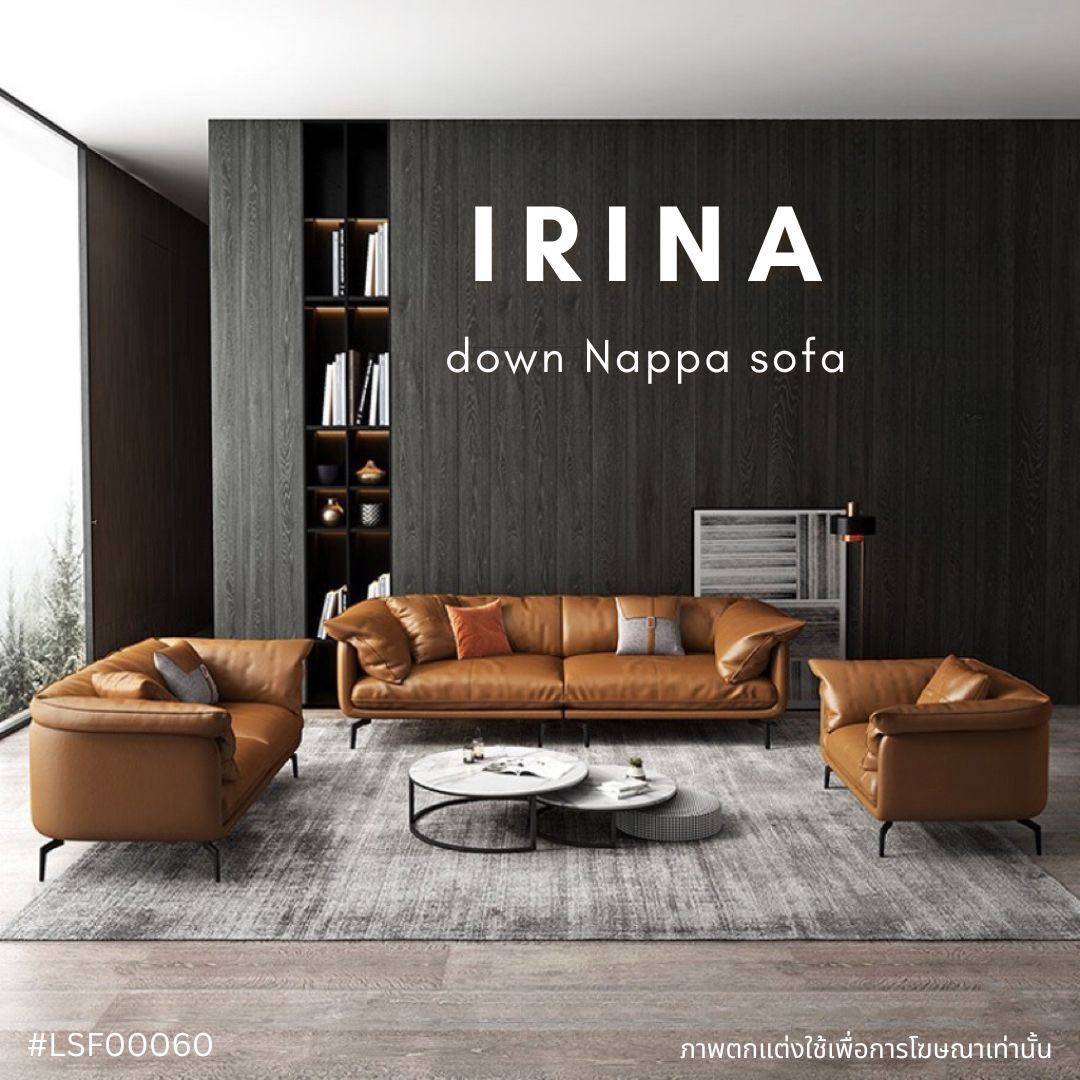 IRINA down Nappa sofa