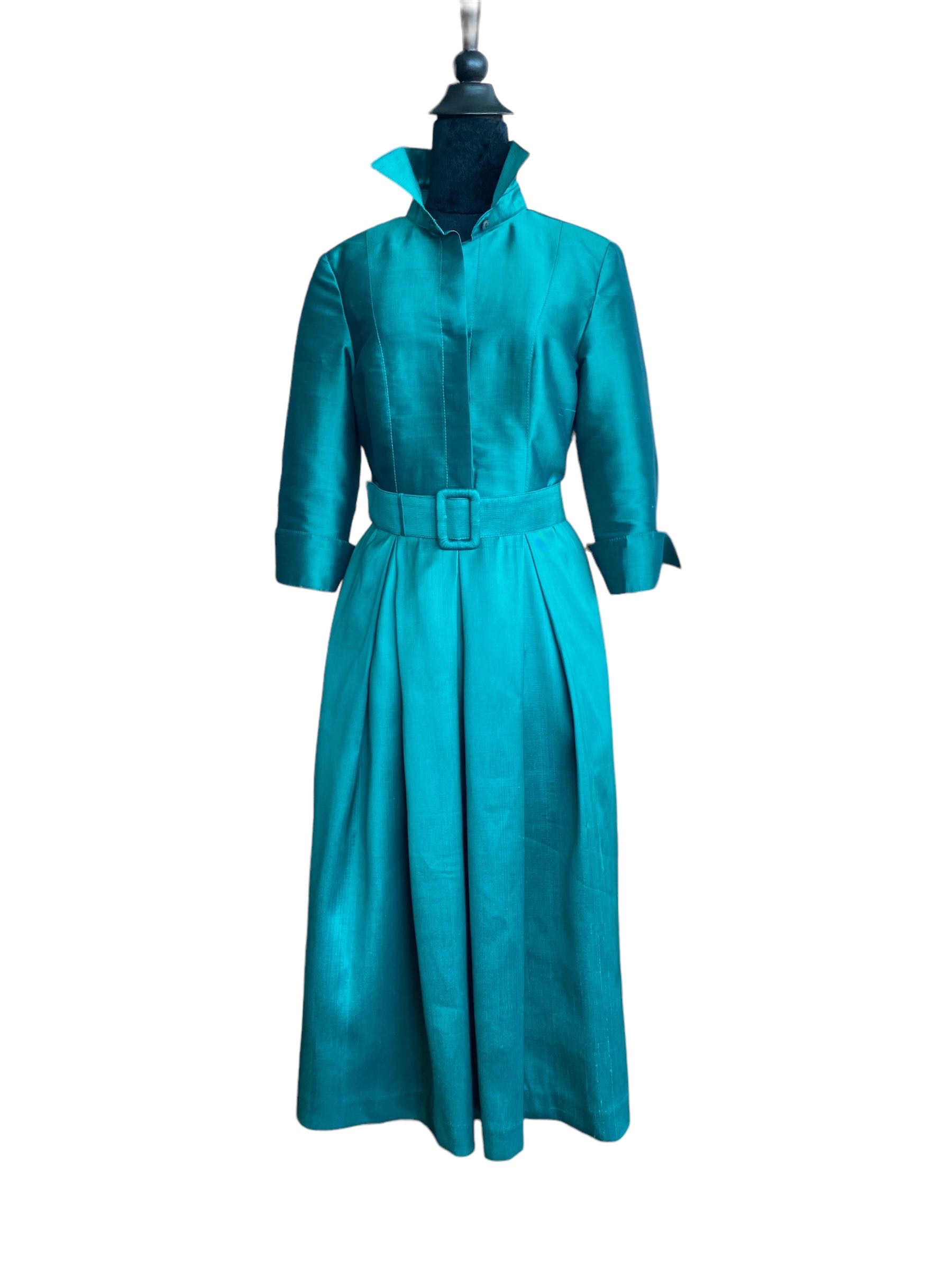 Mademoiselle Shirt Dress, Emerald S