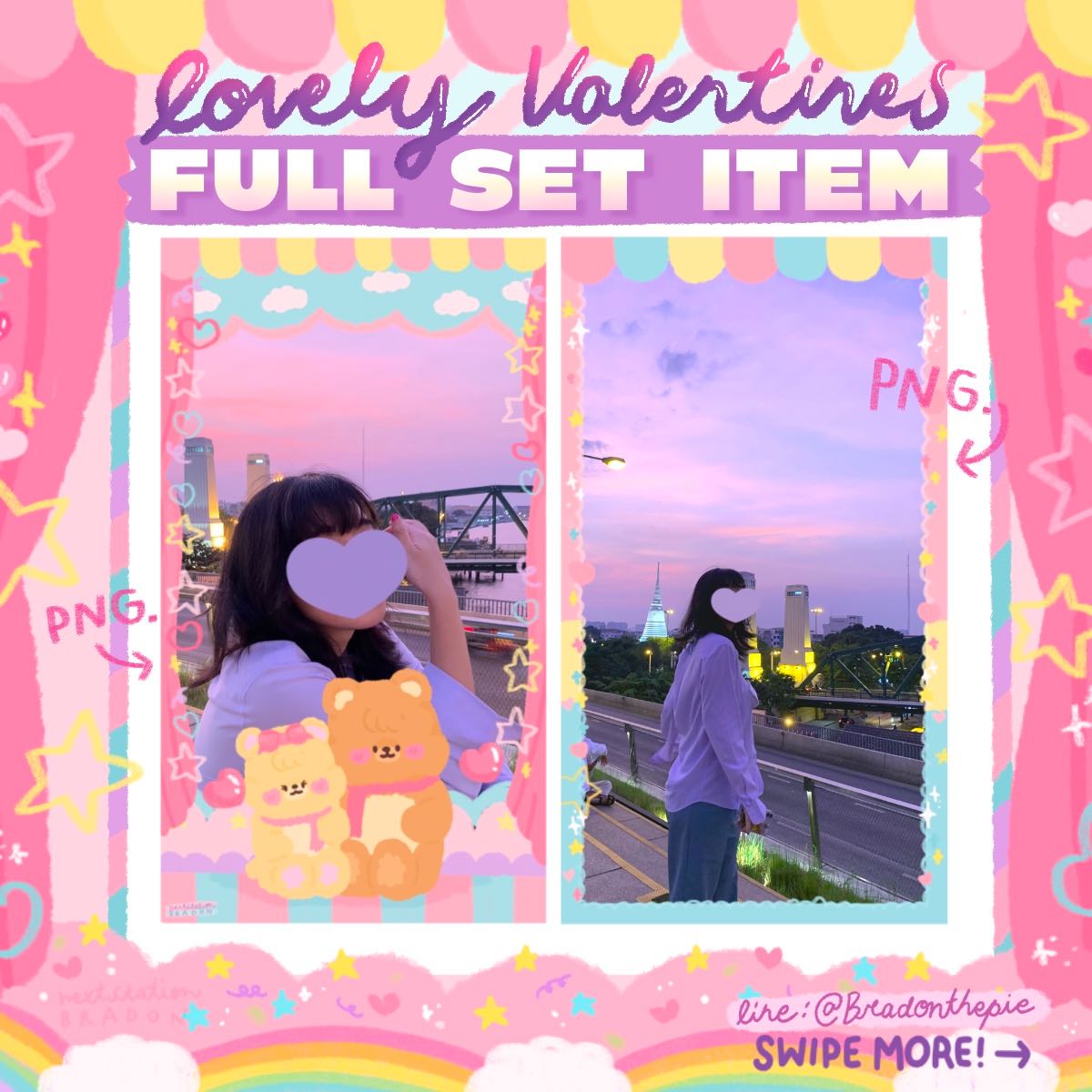 Lovely Valentines deco FULL SET