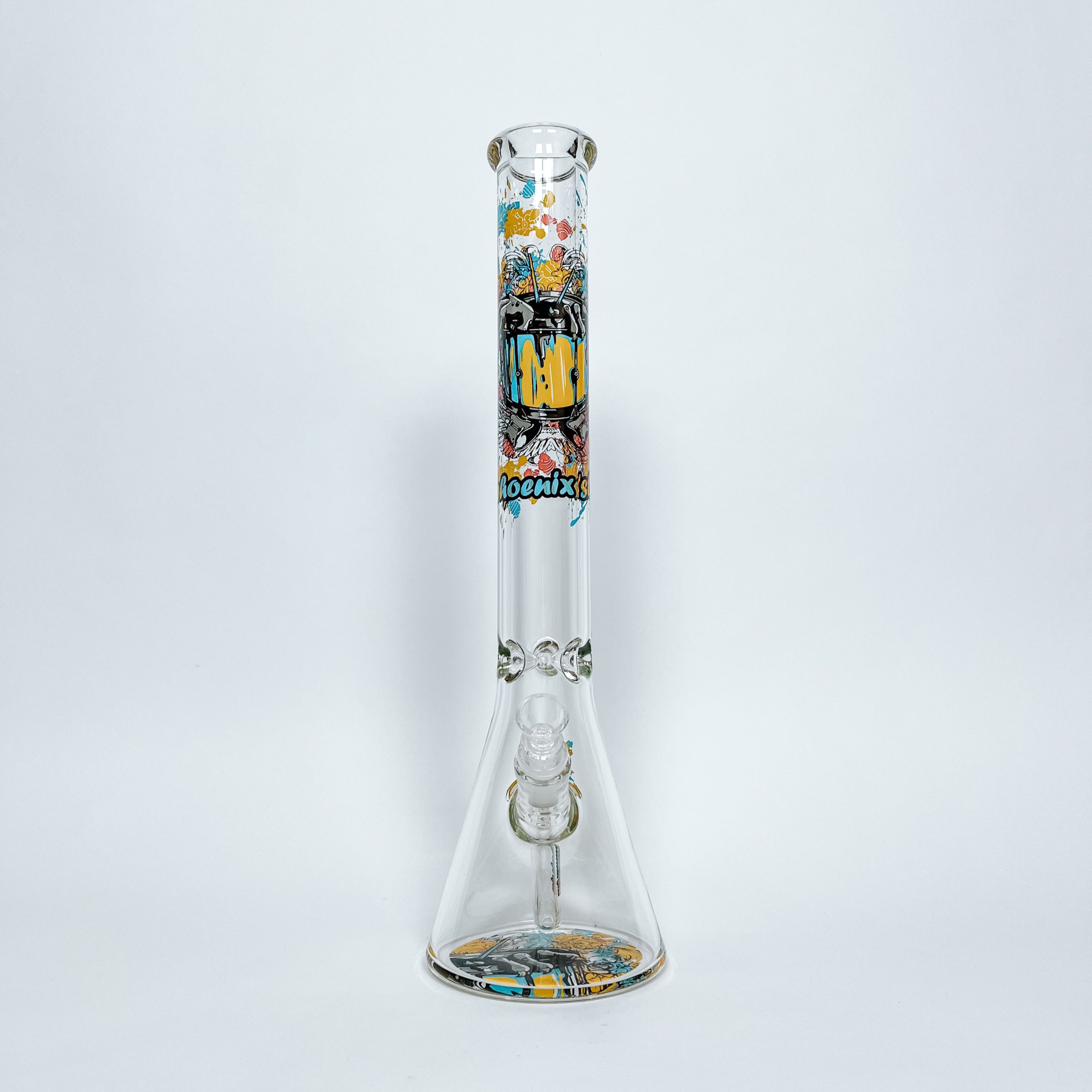 Phoenix Star Colorful Decals Beaker Bong w/ Ice Catcher | 45 cm