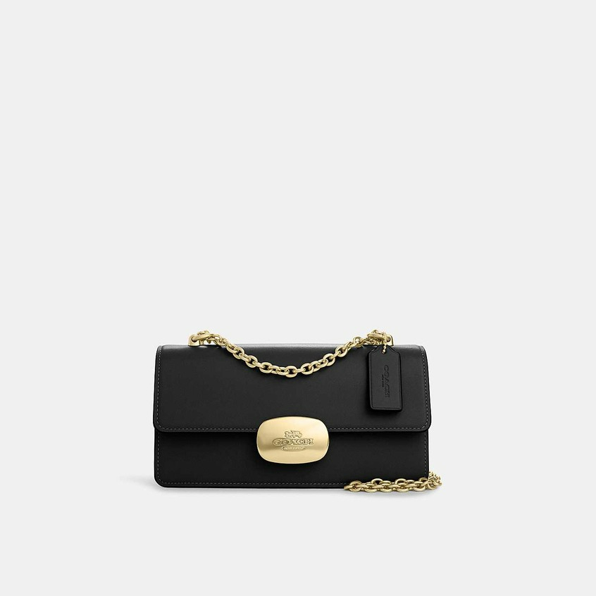 Coach CP008 Eliza Flap Crossbody (IMBLK) กระเป๋าสะพายข้างผู้หญิง สี Im/Black