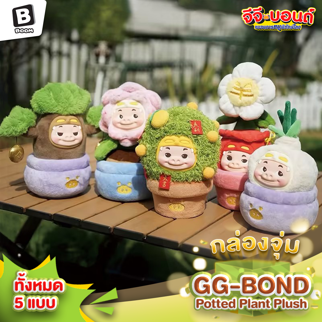 กล่องสุ่ม GG Bond น้องหมูจีจีกระถางต้นไม้สุดนุ่มฟู