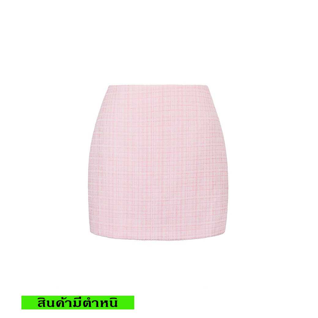 (สินค้ามีตำหนิ) BEVERLY TWEED SKIRT - PINK