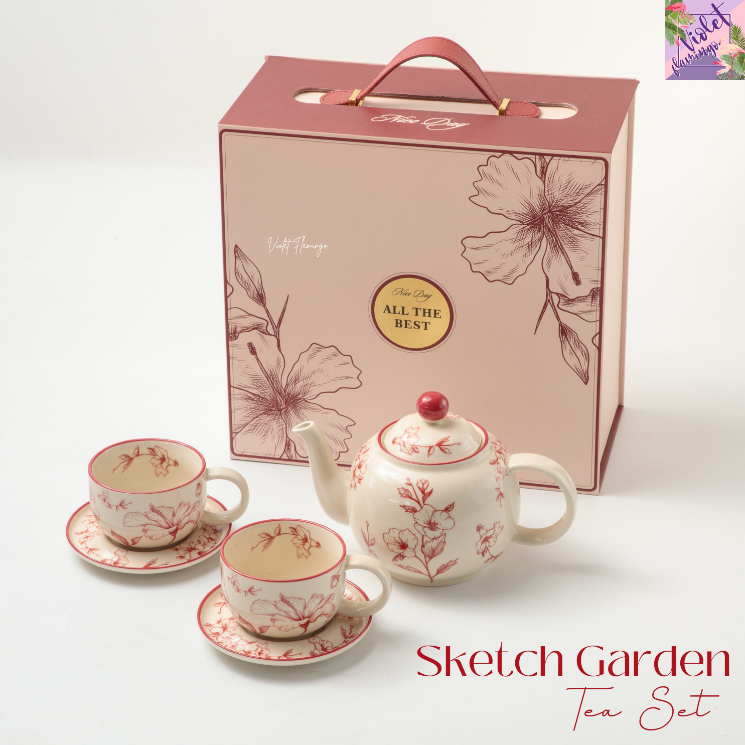 Sketch Garden Tea Set