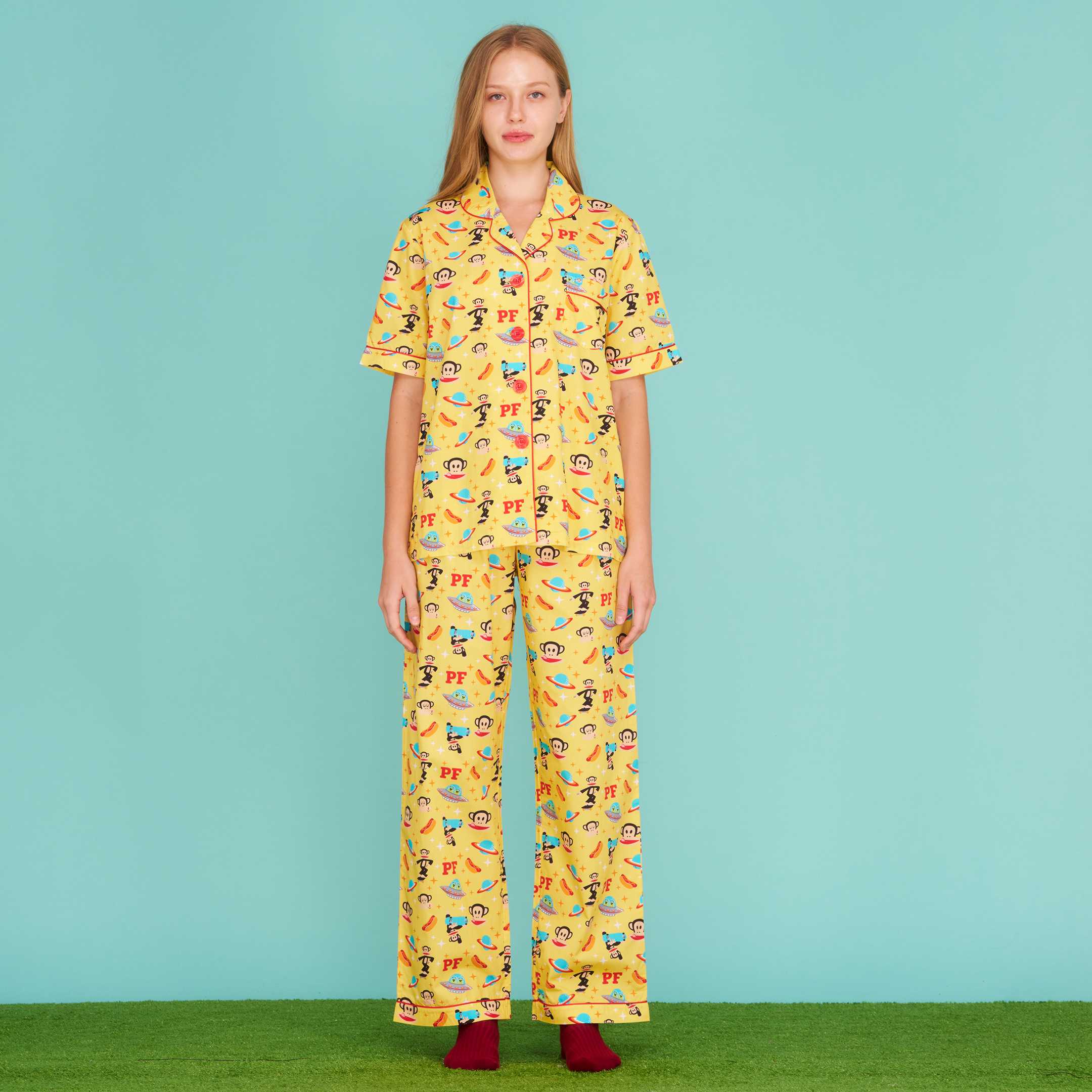 PAUL FRANK ชุดนอนกางเกงขายาว HOTDOG GALAXY PANTS SET